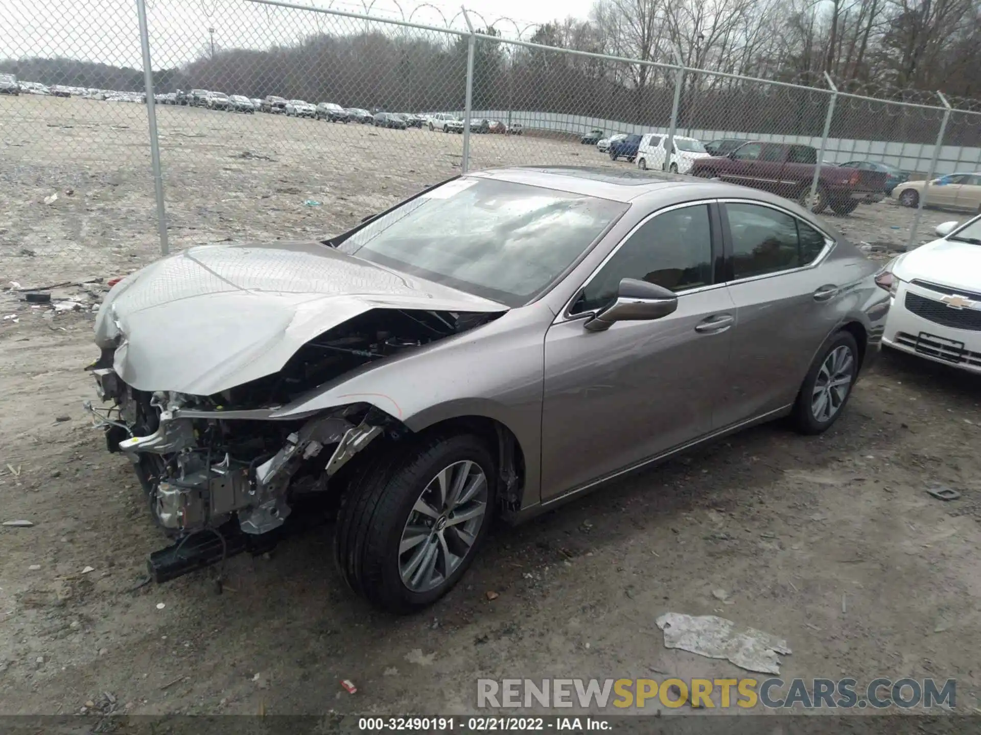 2 Photograph of a damaged car 58ACZ1B12MU103602 LEXUS ES 2021