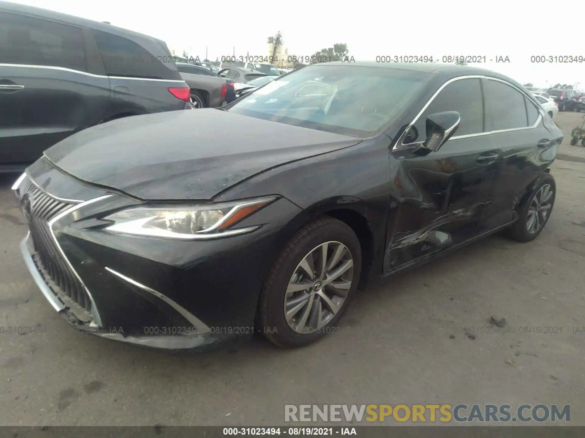 2 Photograph of a damaged car 58ACZ1B1XMU094633 LEXUS ES 2021