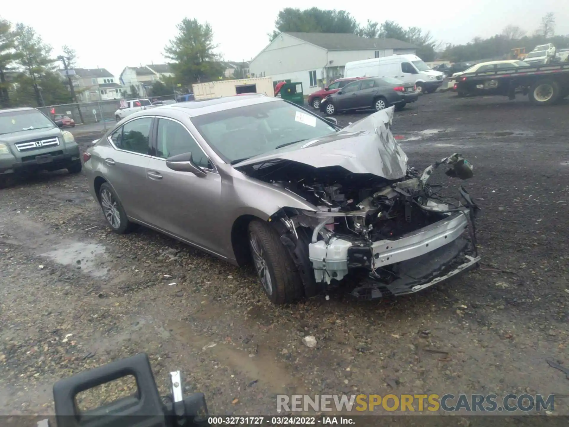 1 Photograph of a damaged car 58AD11D11MU005766 LEXUS ES 2021