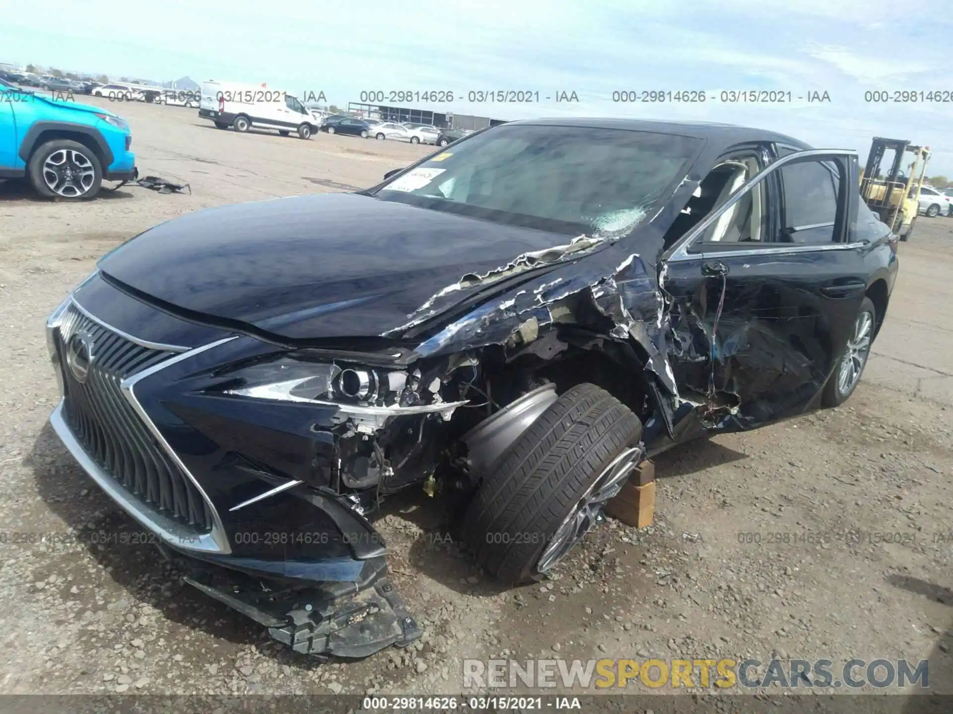 2 Photograph of a damaged car 58AD11D12MU001175 LEXUS ES 2021