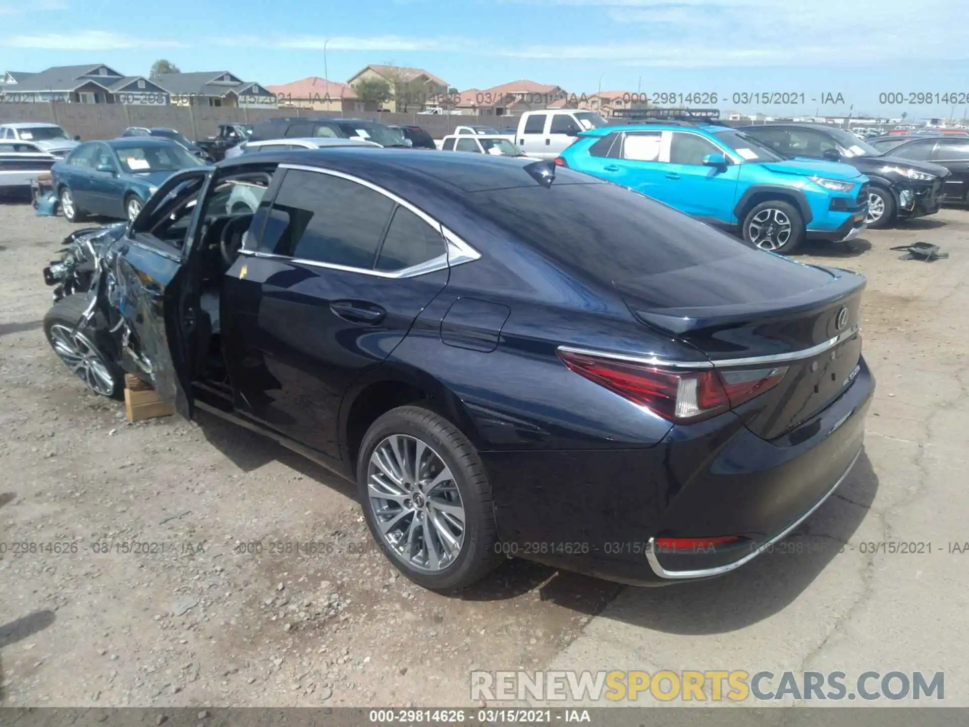 3 Photograph of a damaged car 58AD11D12MU001175 LEXUS ES 2021