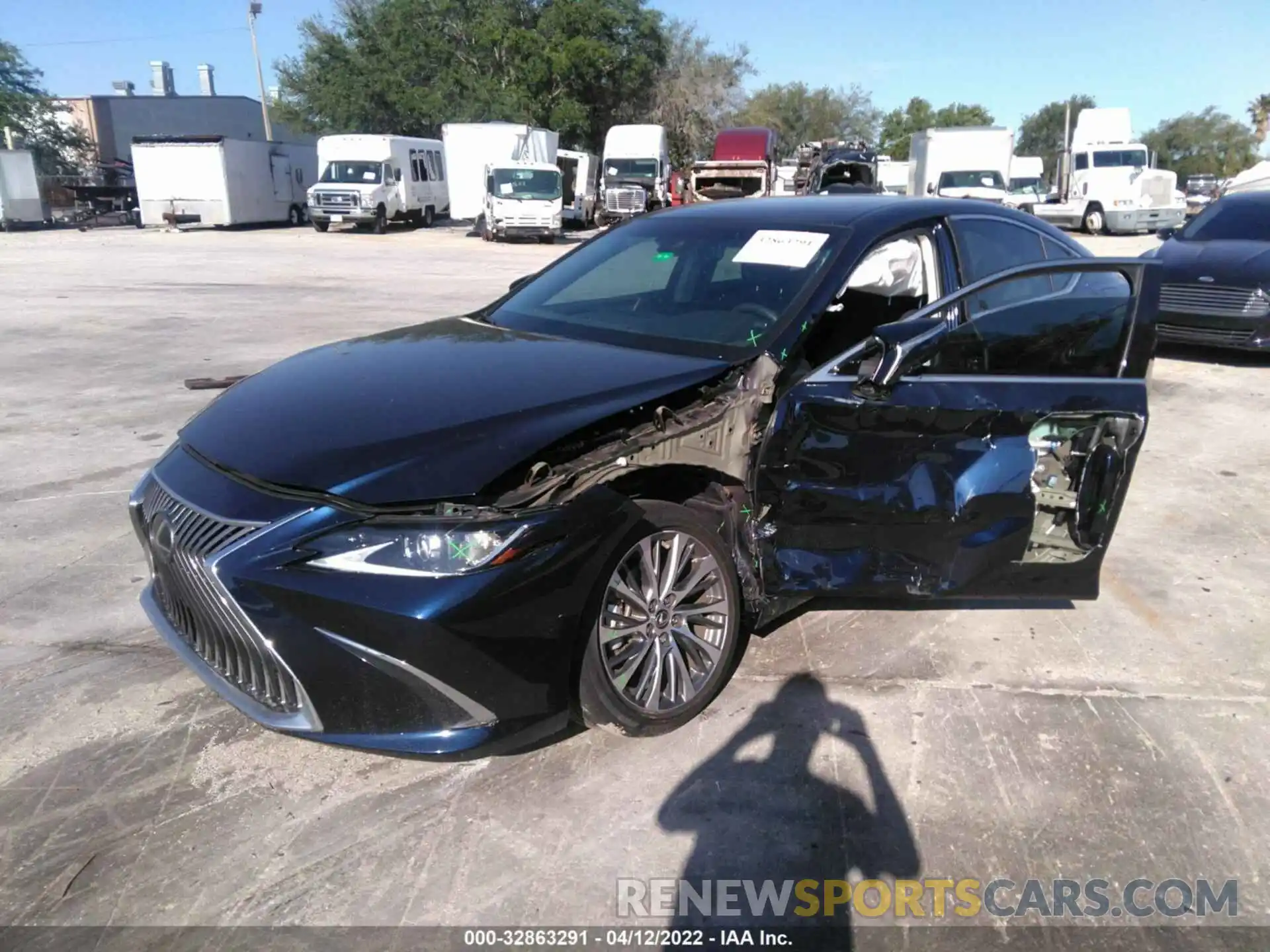 2 Photograph of a damaged car 58AD11D16MU004287 LEXUS ES 2021