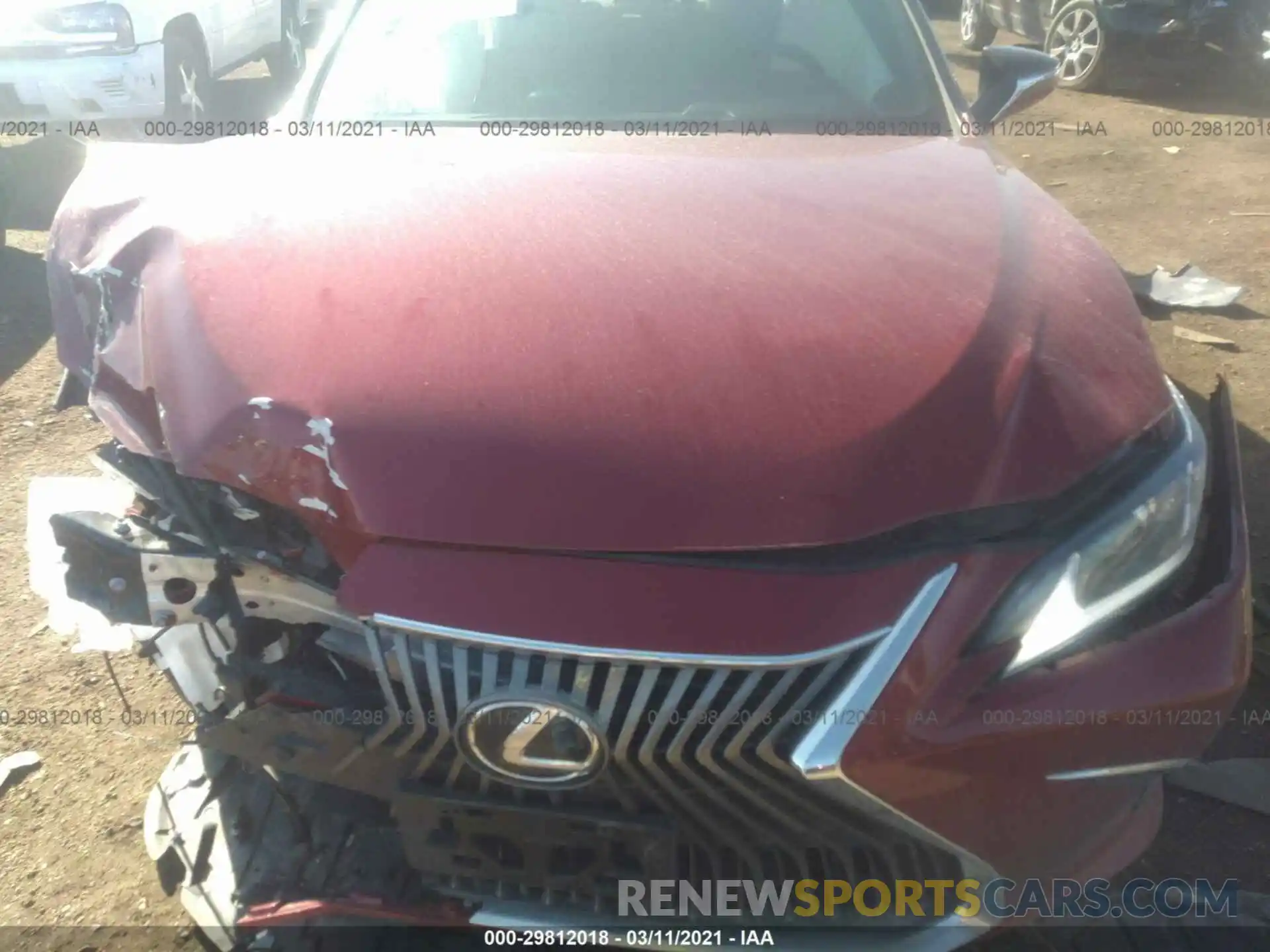 10 Photograph of a damaged car 58AD11D17MU001916 LEXUS ES 2021