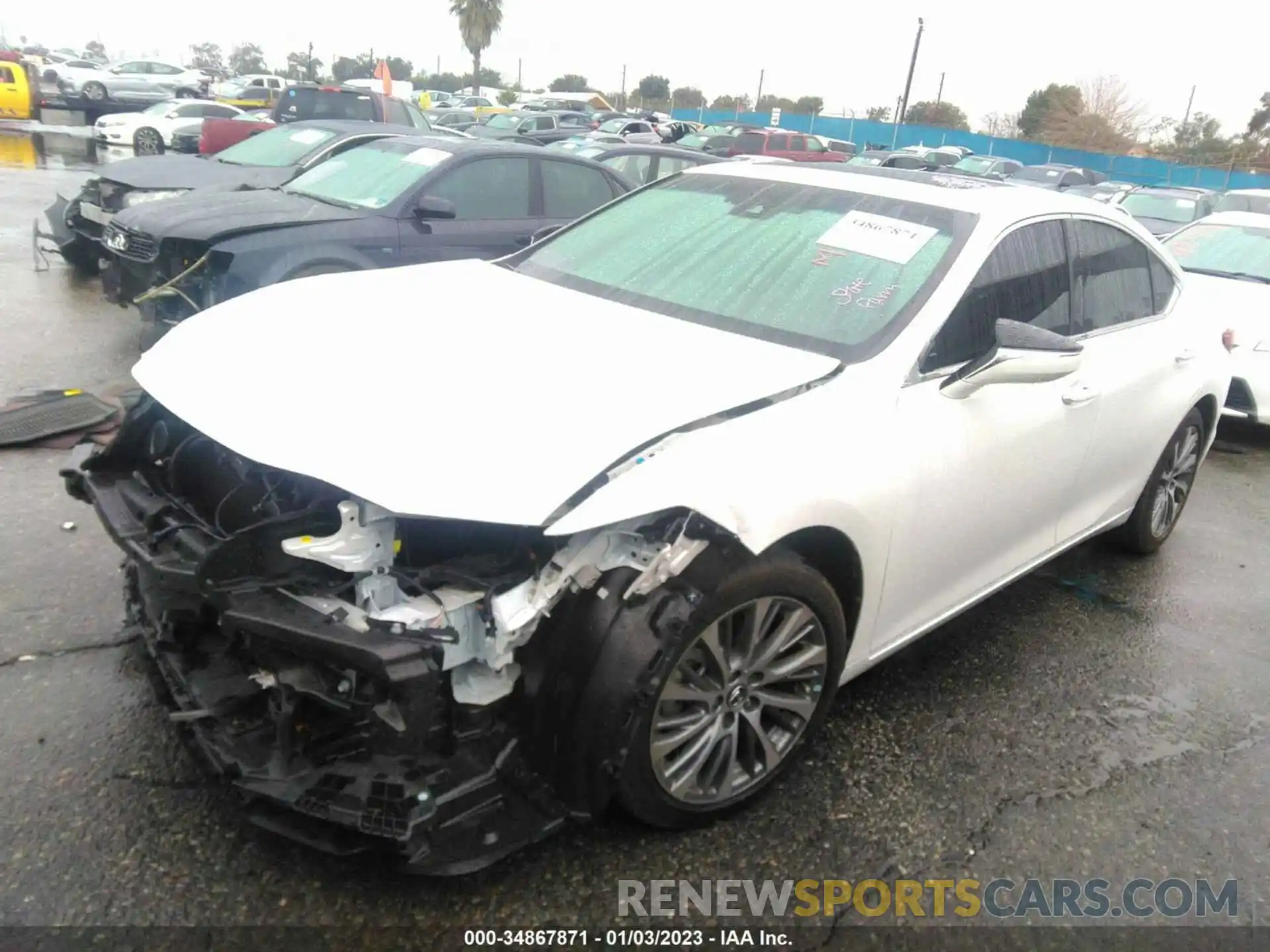 2 Photograph of a damaged car 58AD11D17MU003908 LEXUS ES 2021