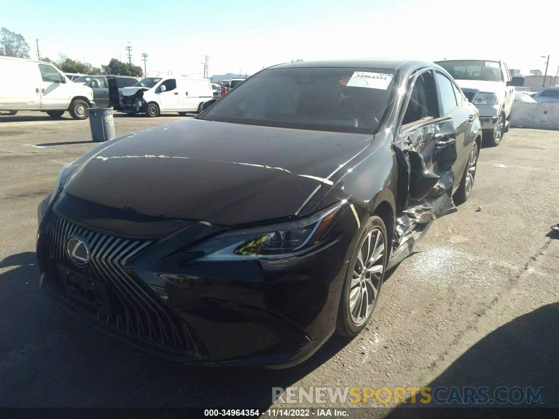 2 Photograph of a damaged car 58ADA1C10MU005386 LEXUS ES 2021