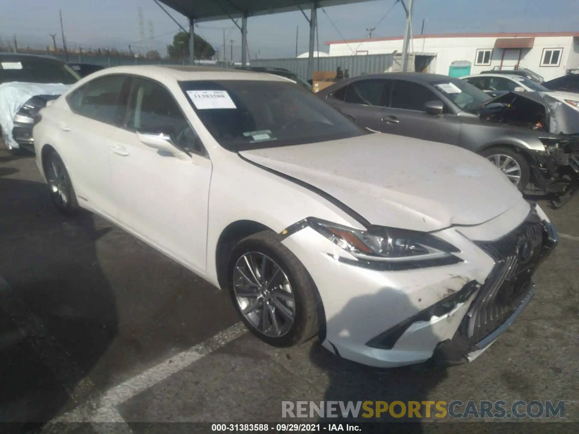 1 Photograph of a damaged car 58ADA1C12MU007642 LEXUS ES 2021