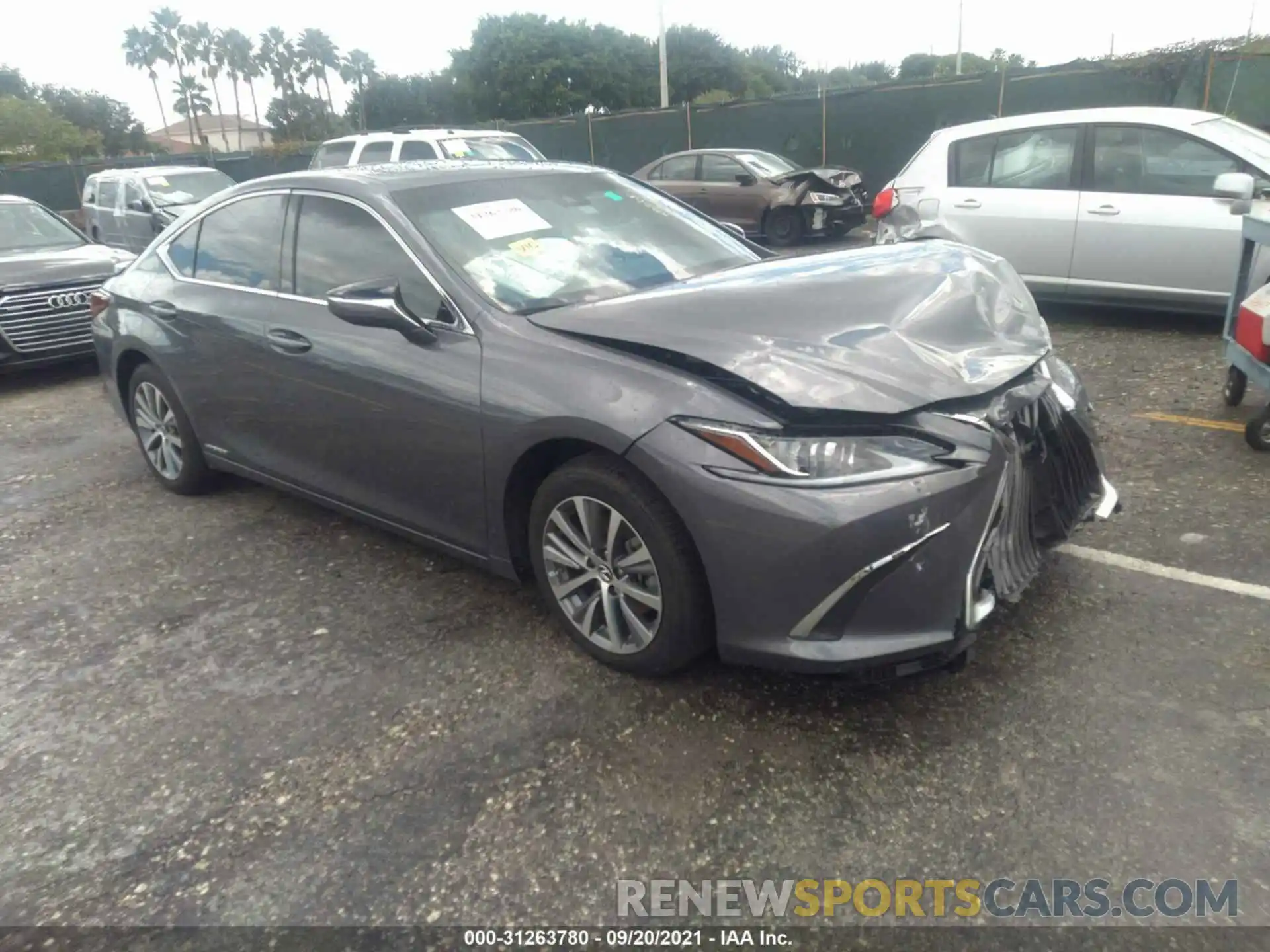 1 Photograph of a damaged car 58ADA1C15MU002421 LEXUS ES 2021