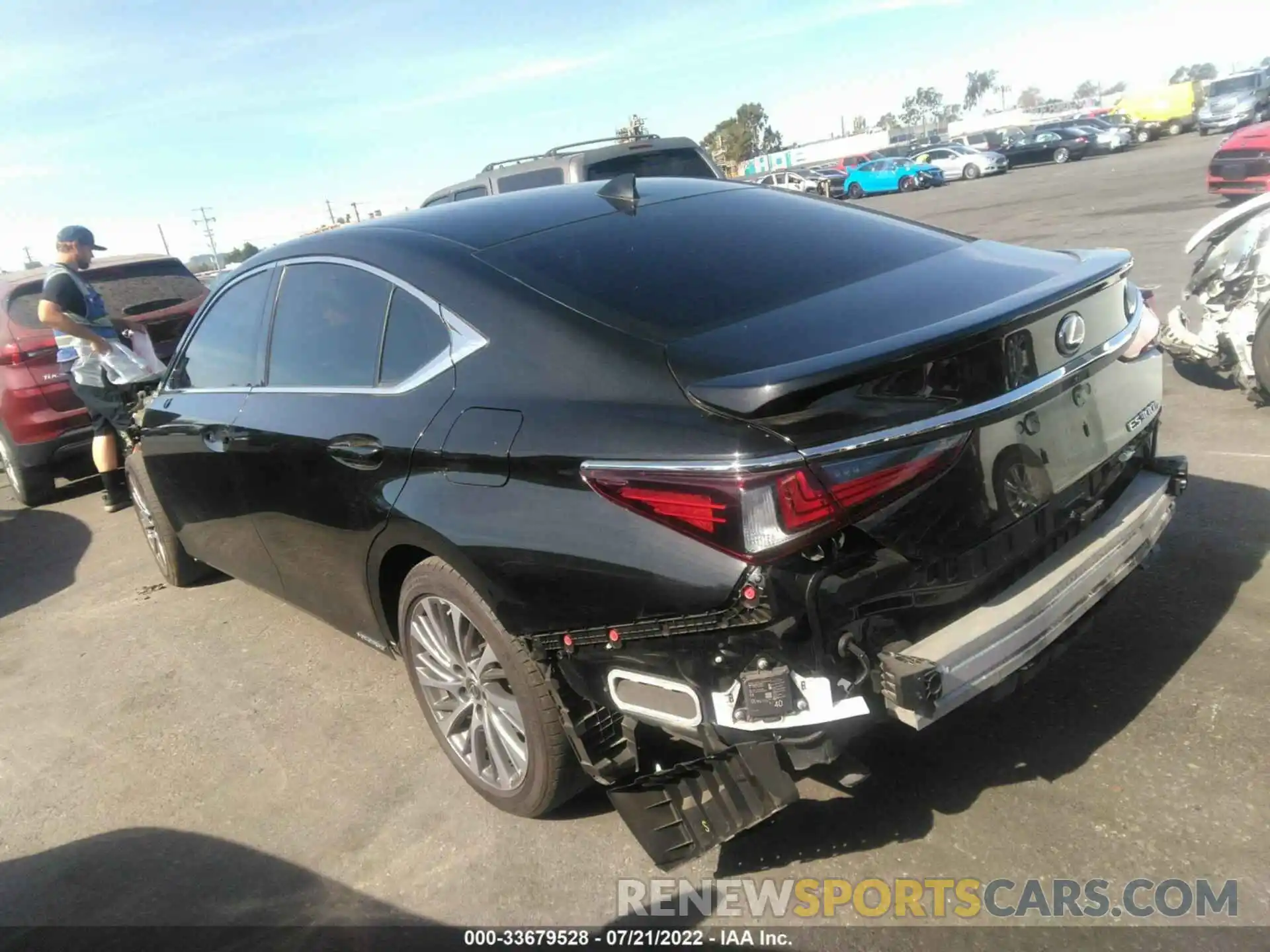 3 Photograph of a damaged car 58ADA1C17MU007085 LEXUS ES 2021