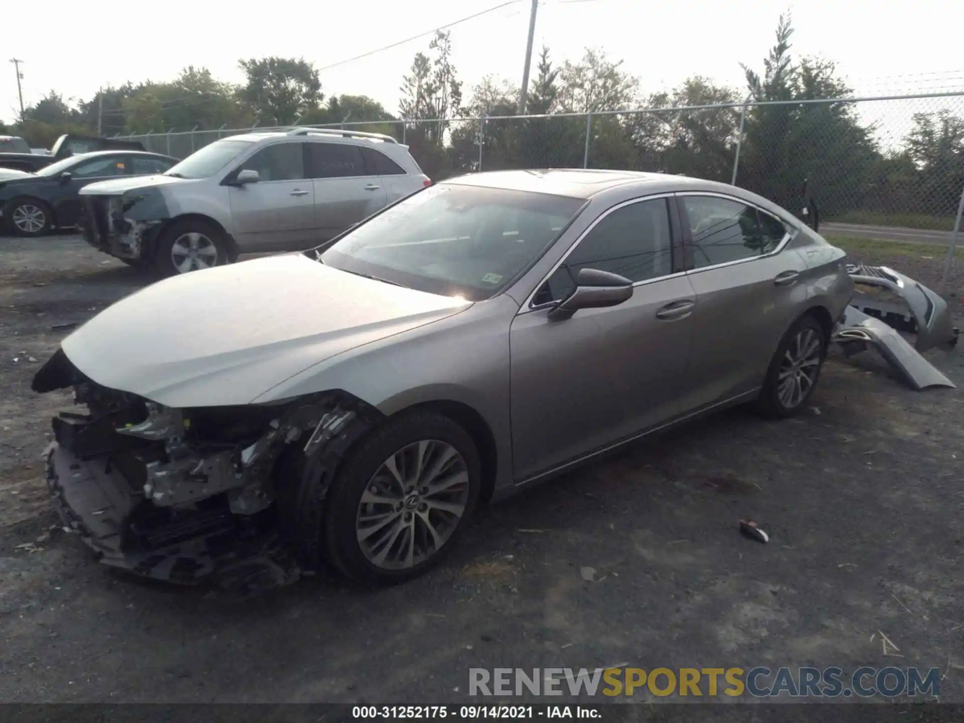 2 Photograph of a damaged car 58ADZ1B10MU095326 LEXUS ES 2021