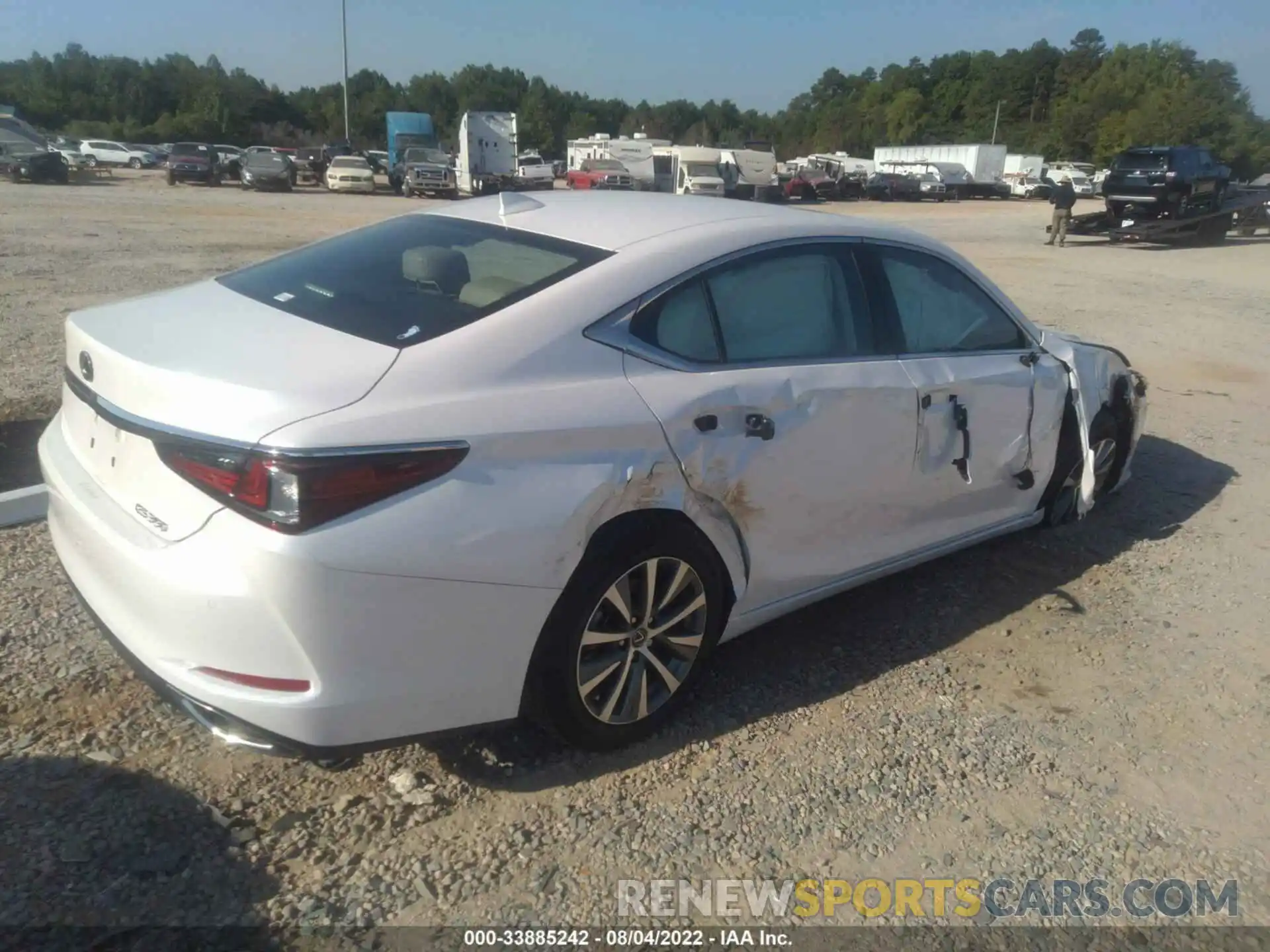 4 Photograph of a damaged car 58ADZ1B10MU098663 LEXUS ES 2021