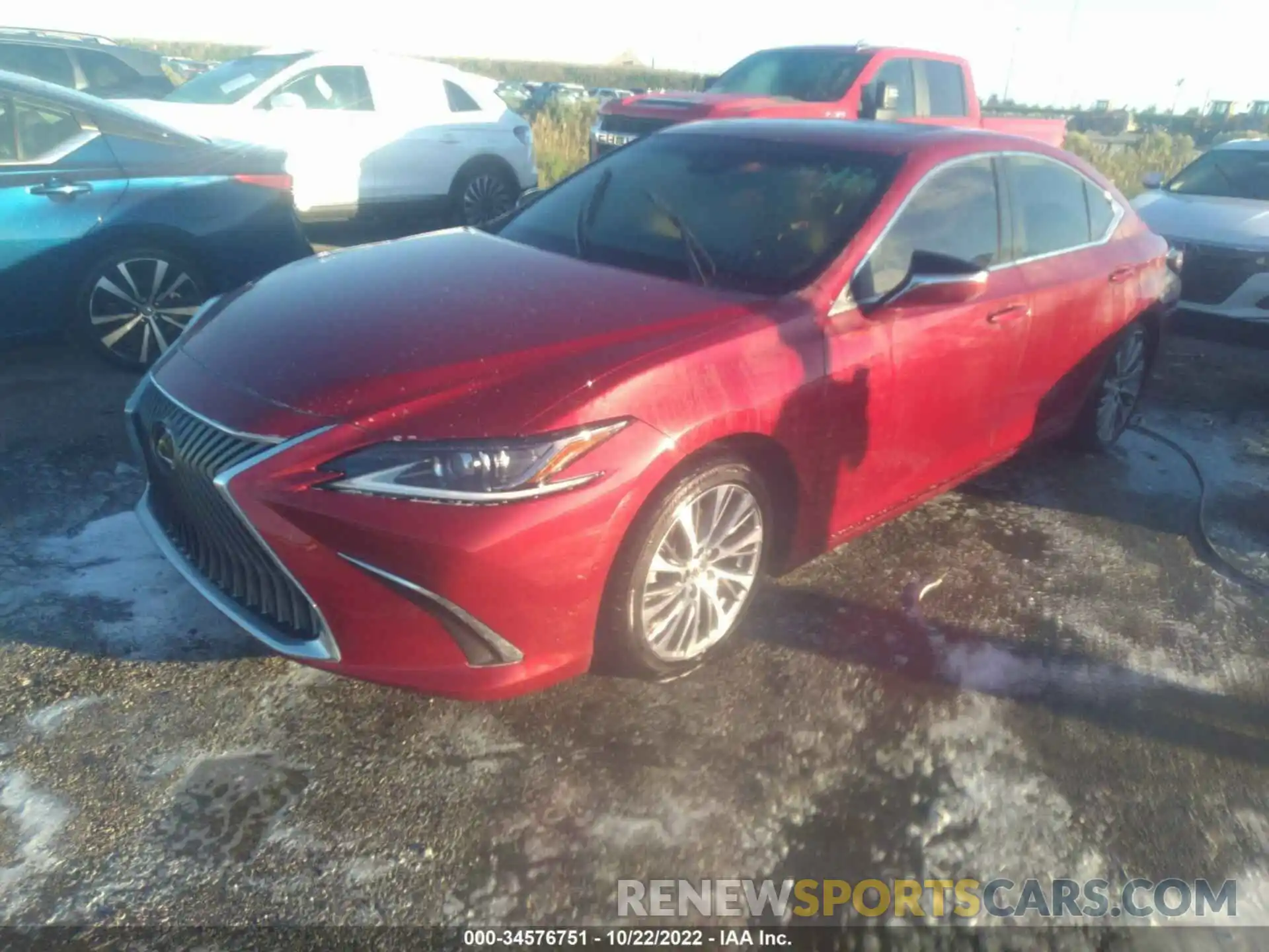 2 Photograph of a damaged car 58ADZ1B10MU103313 LEXUS ES 2021