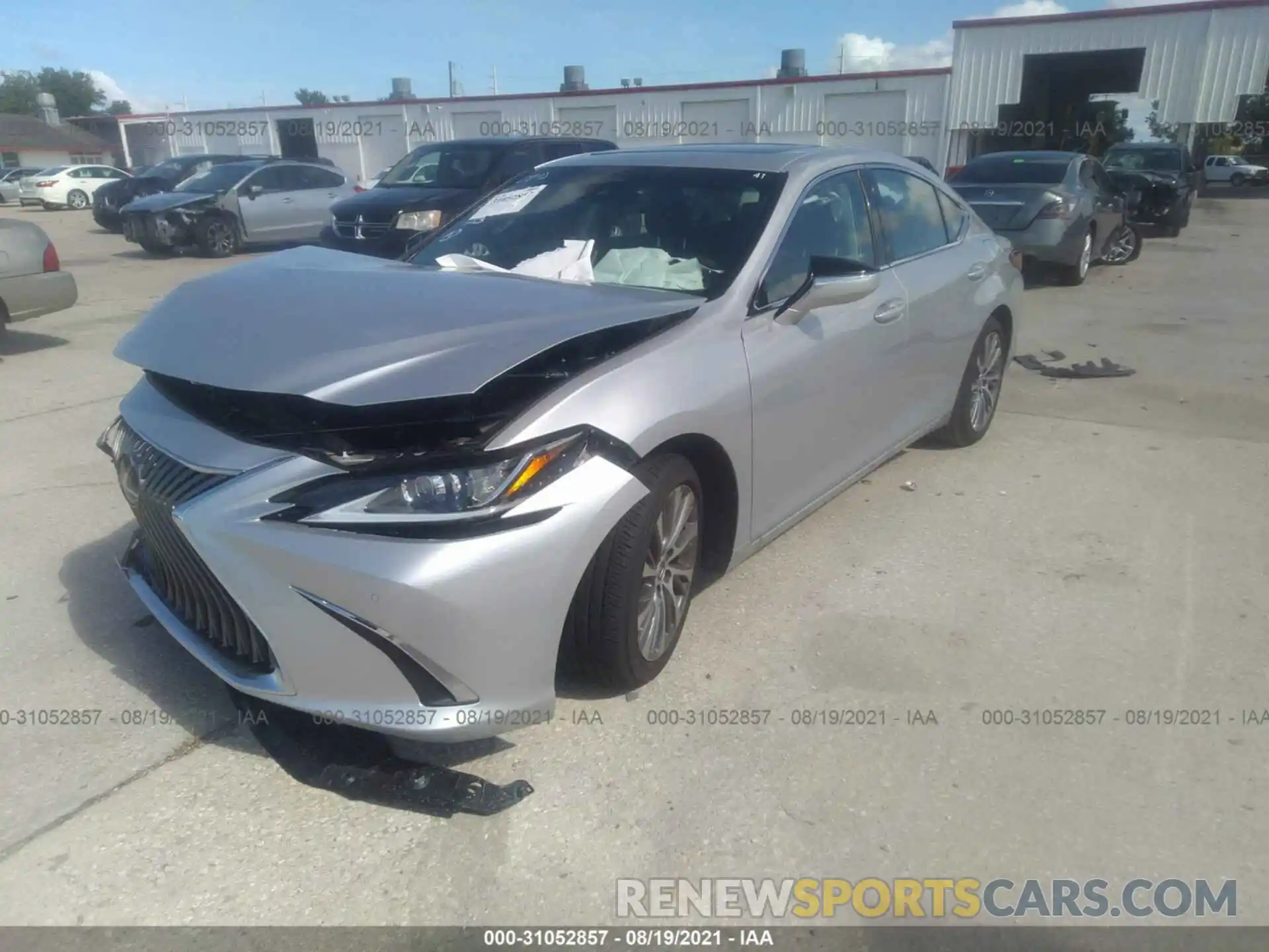 2 Photograph of a damaged car 58ADZ1B11MU100985 LEXUS ES 2021