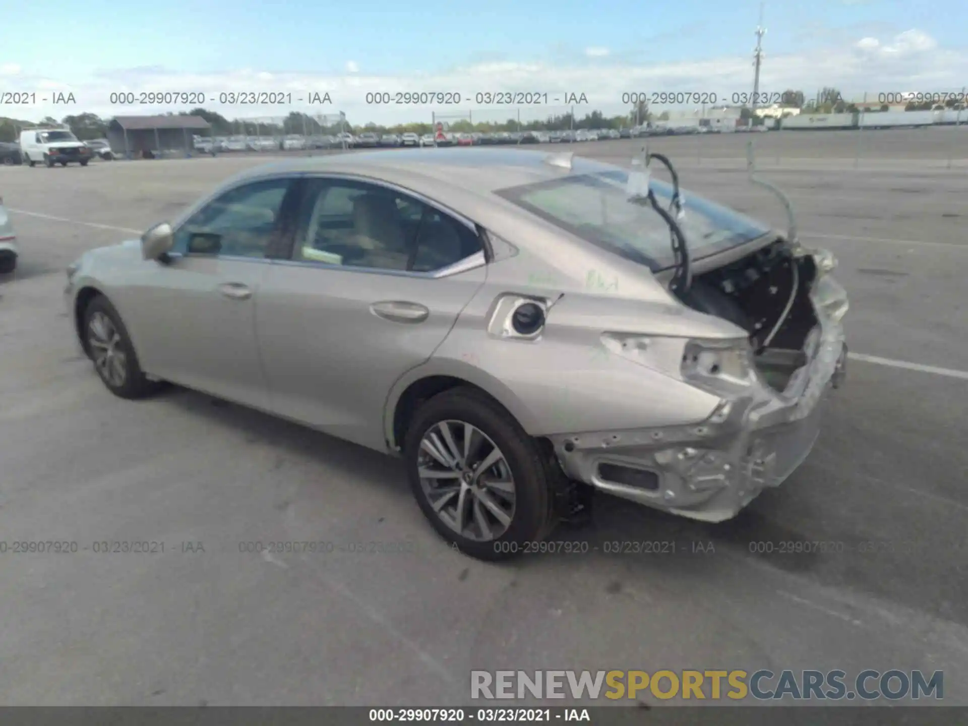 3 Photograph of a damaged car 58ADZ1B12MU089267 LEXUS ES 2021