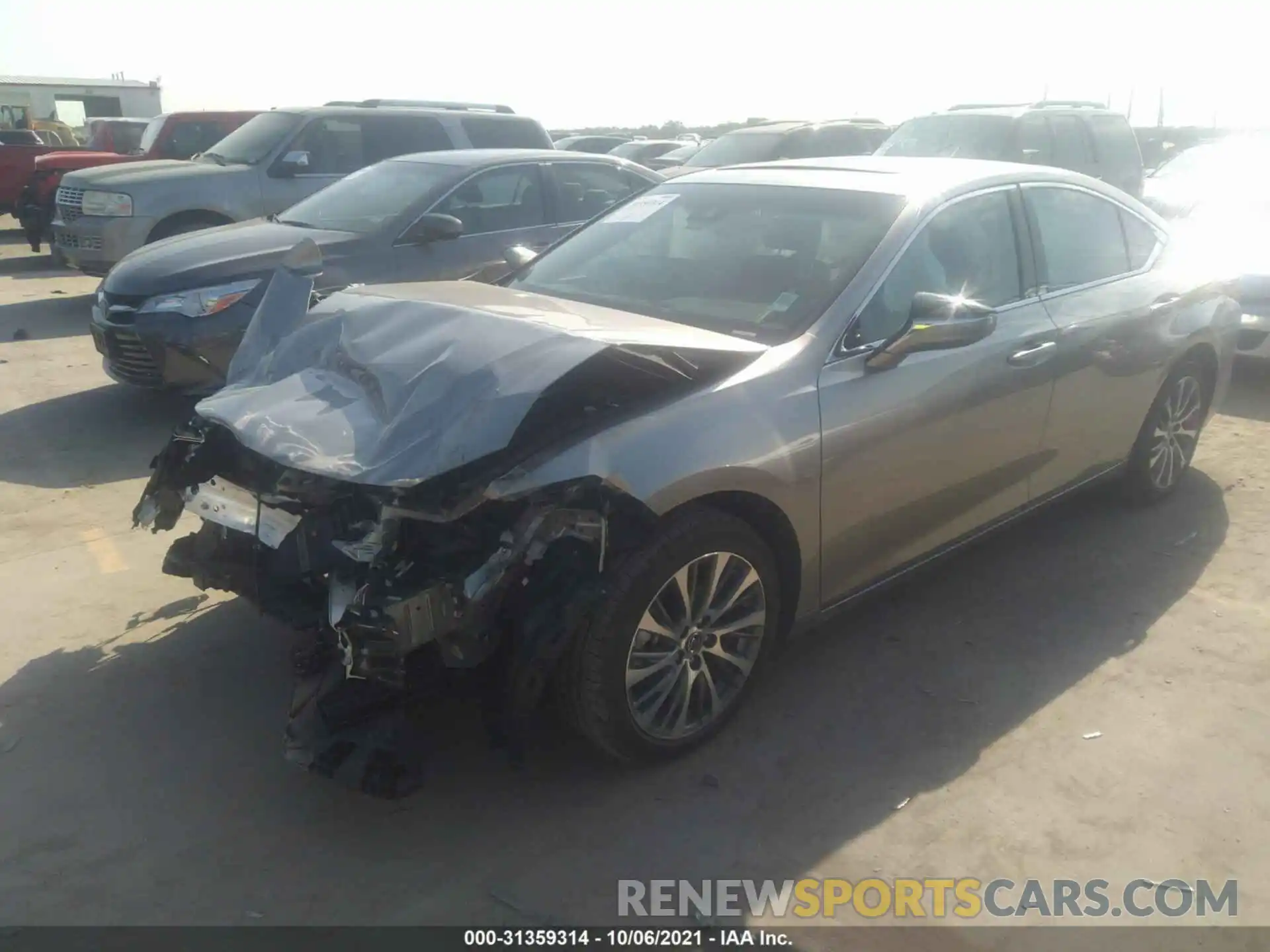 2 Photograph of a damaged car 58ADZ1B13MU094798 LEXUS ES 2021