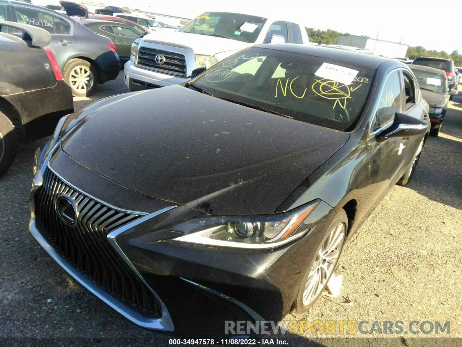 2 Photograph of a damaged car 58ADZ1B13MU110532 LEXUS ES 2021