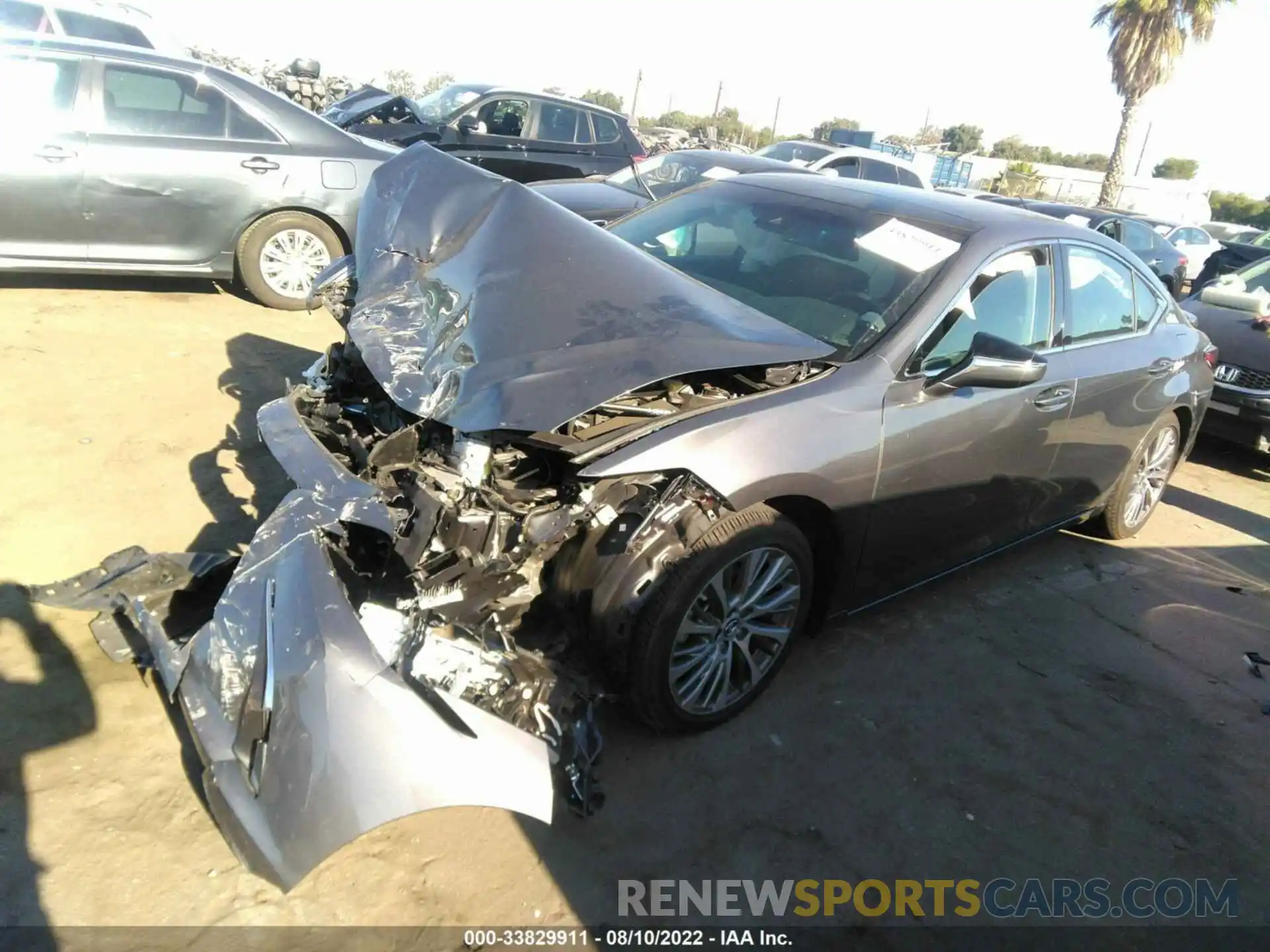 2 Photograph of a damaged car 58ADZ1B17MU086025 LEXUS ES 2021