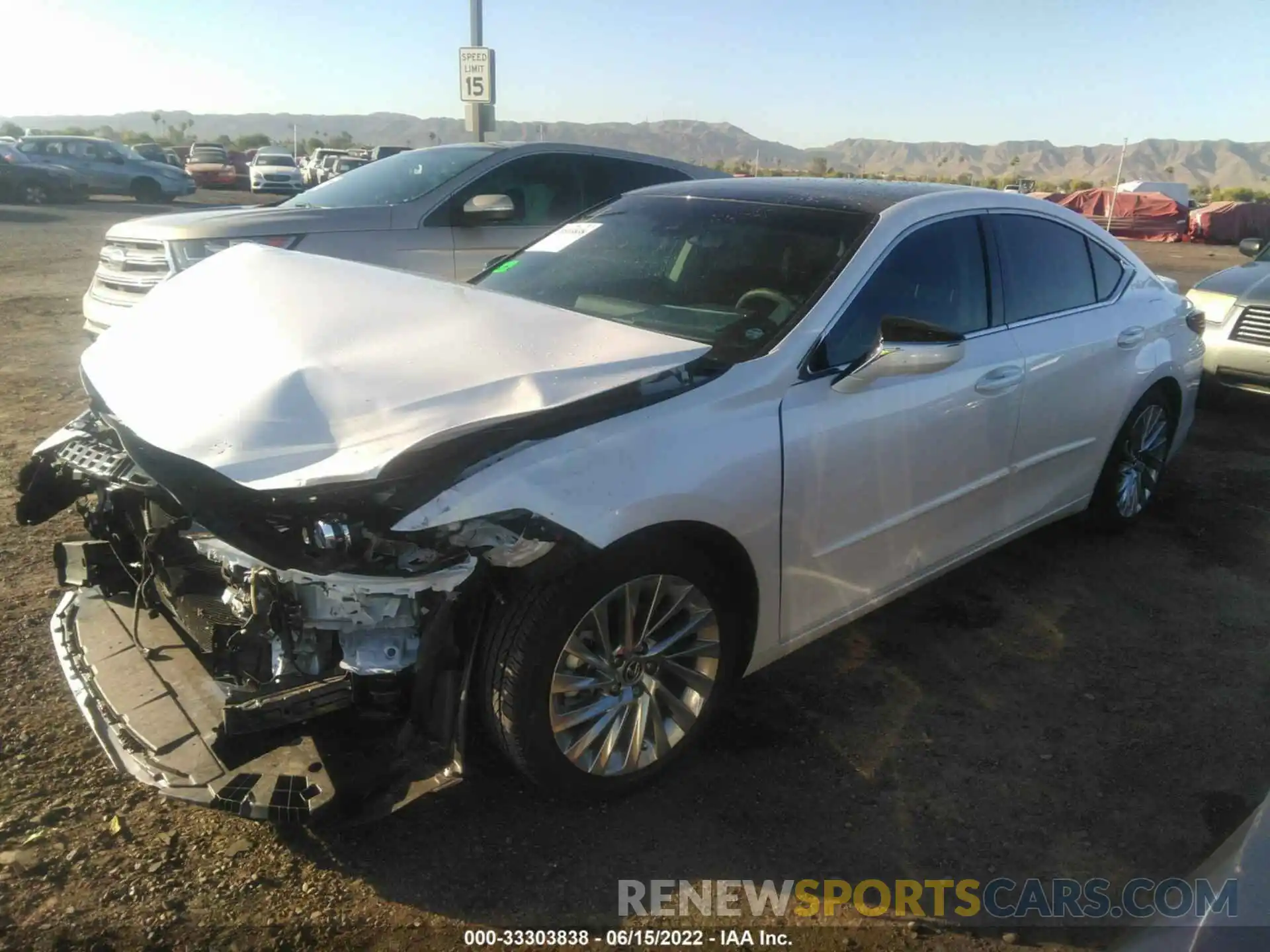 2 Photograph of a damaged car 58AEZ1B18MU100941 LEXUS ES 2021