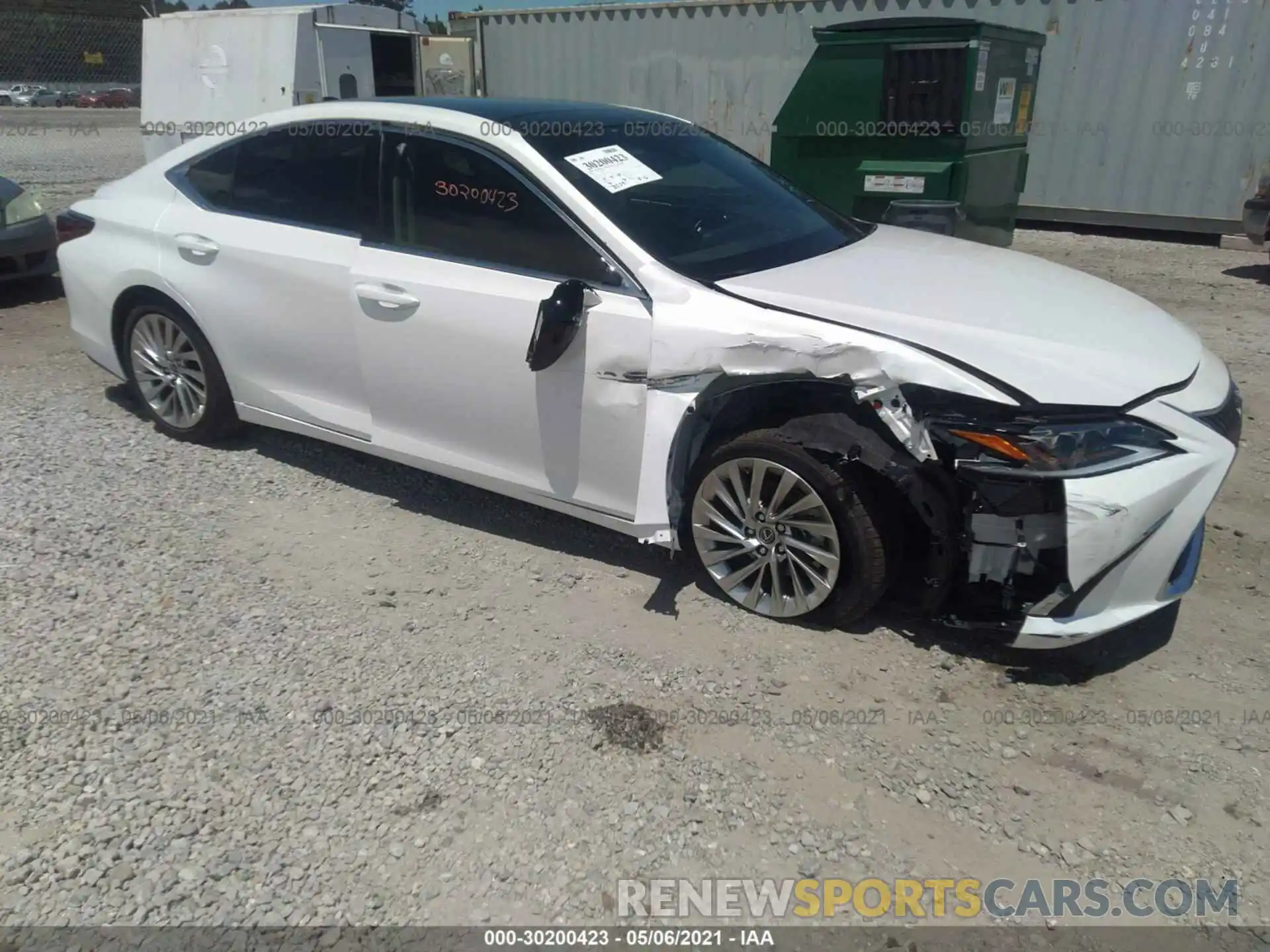 1 Photograph of a damaged car 58AFZ1B15MU093256 LEXUS ES 2021