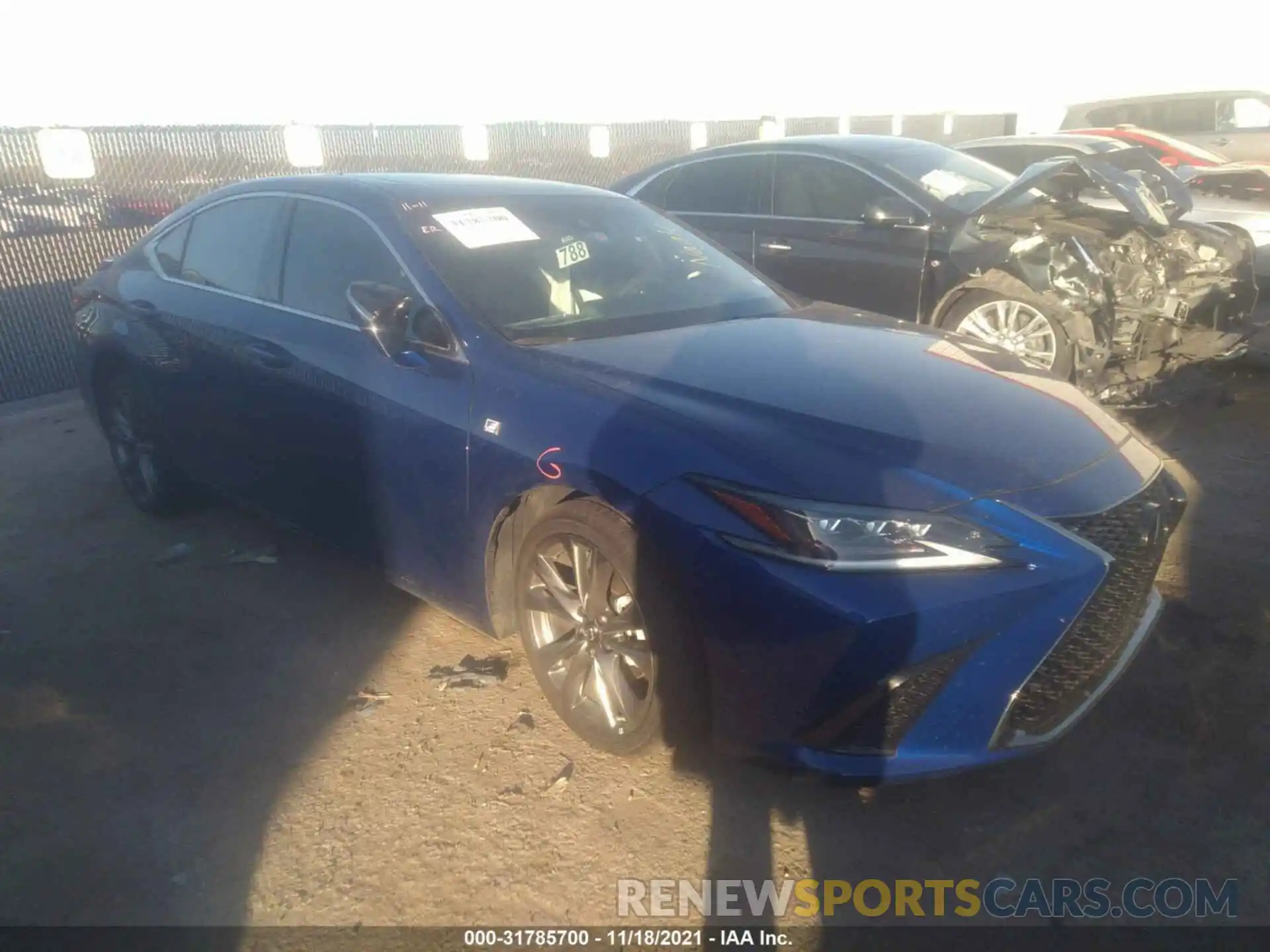 1 Photograph of a damaged car 58AGZ1B10MU096411 LEXUS ES 2021