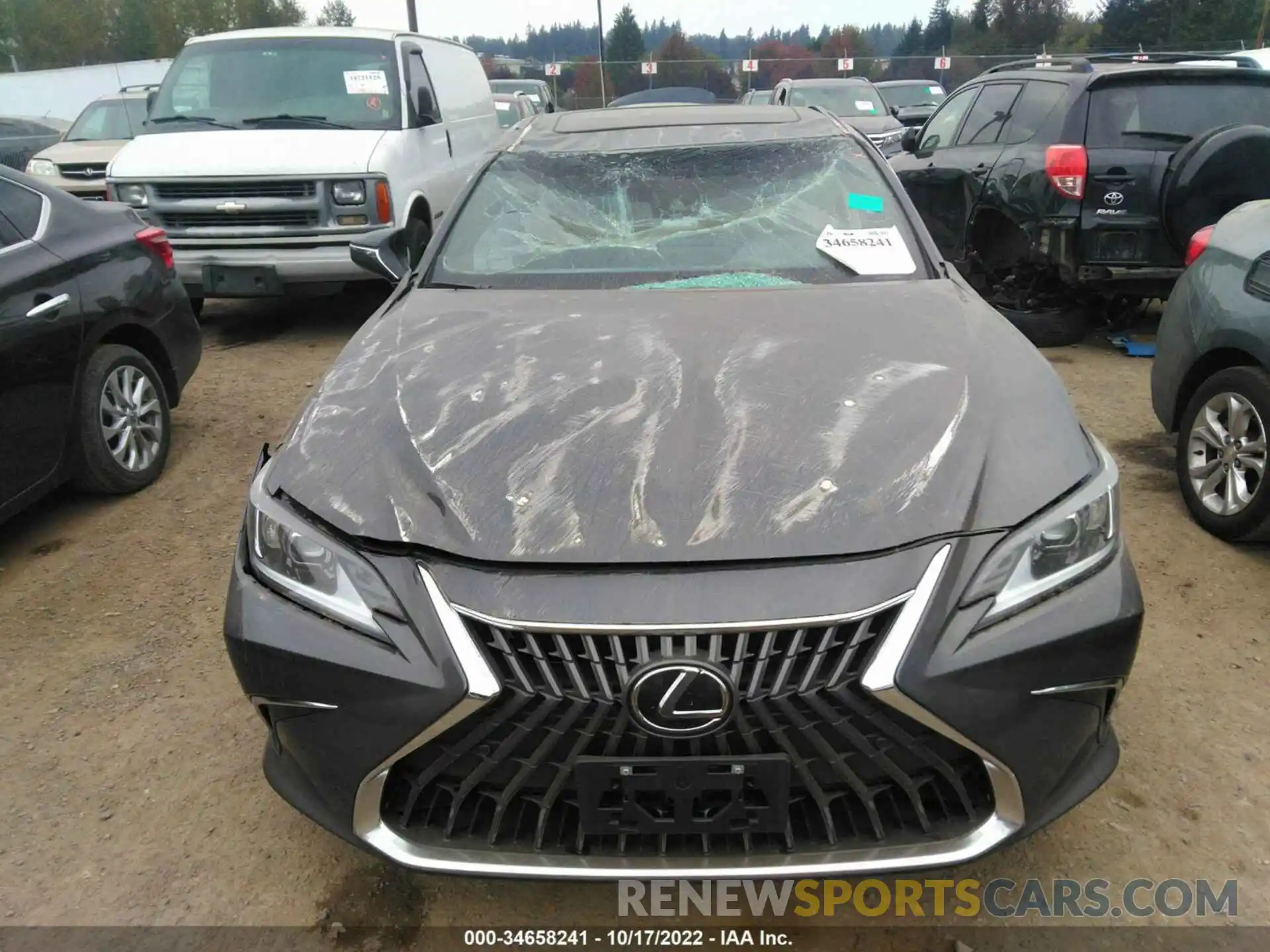 6 Photograph of a damaged car 58AD11D1XNU009655 LEXUS ES 2022