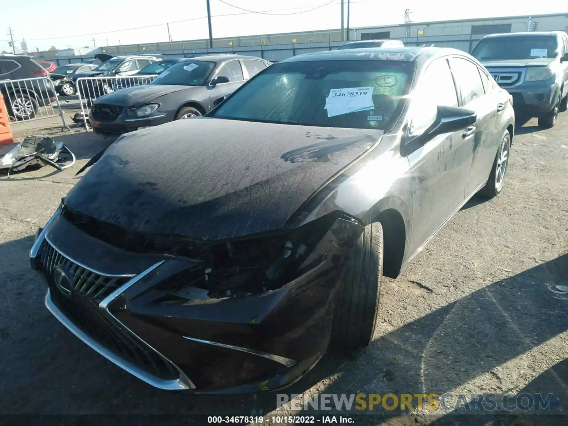 2 Photograph of a damaged car 58ADZ1B11NU115536 LEXUS ES 2022