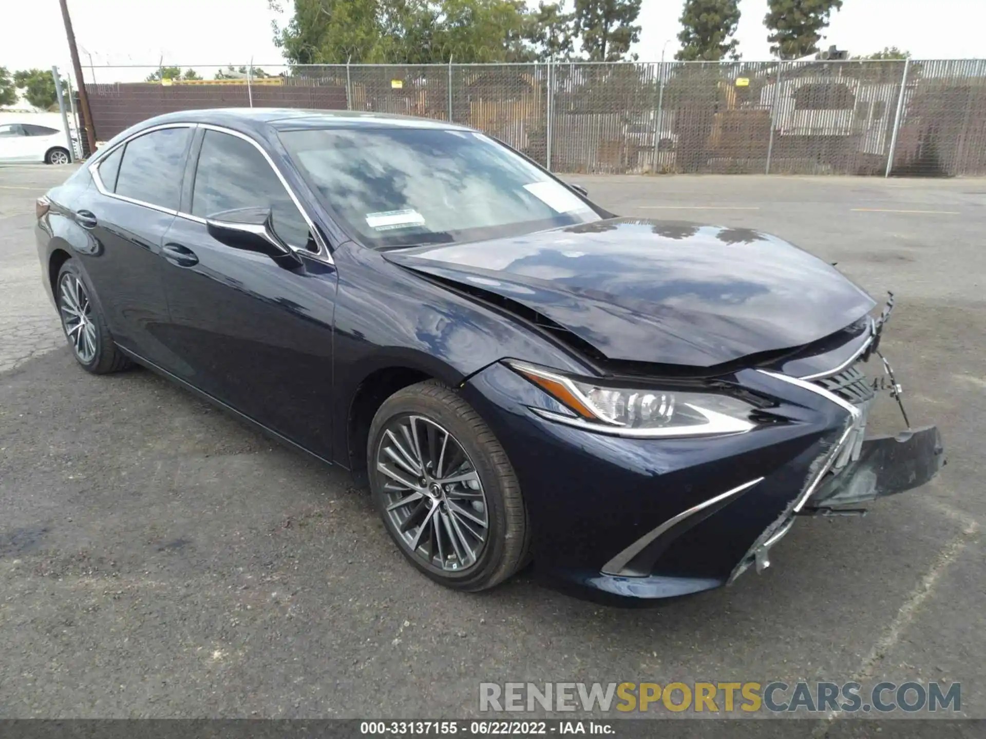 1 Photograph of a damaged car 58ADZ1B15NU120545 LEXUS ES 2022