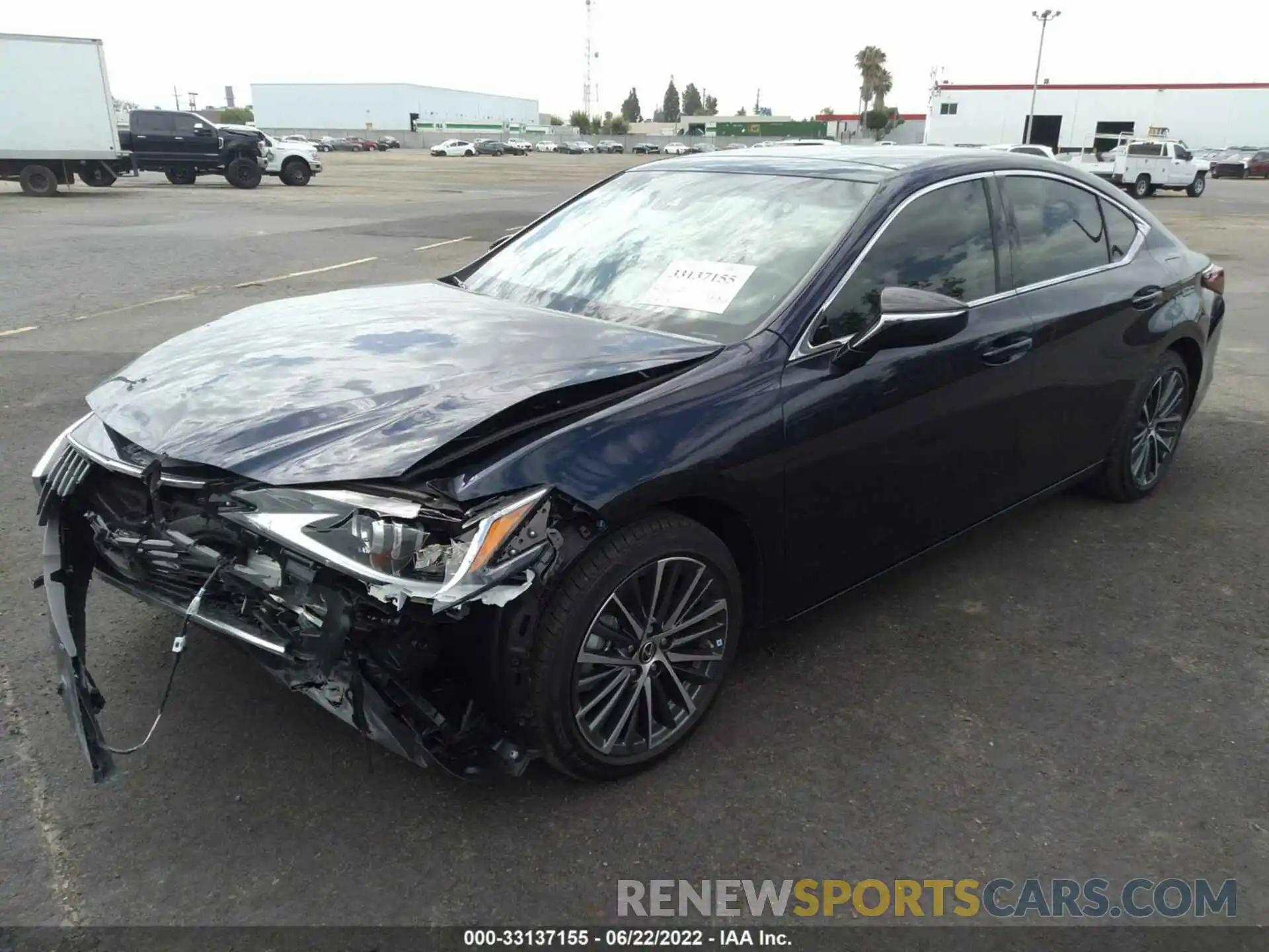 2 Photograph of a damaged car 58ADZ1B15NU120545 LEXUS ES 2022