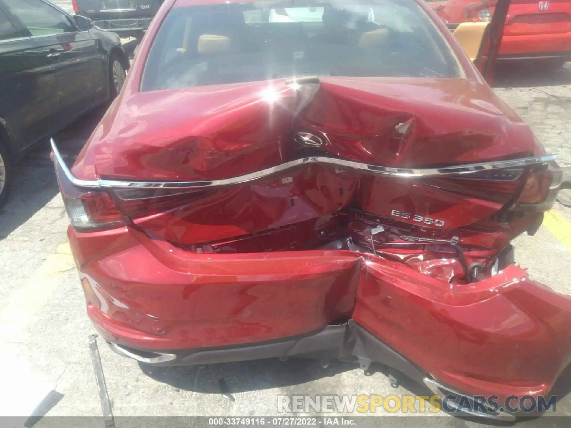 6 Photograph of a damaged car 58ADZ1B18NU115274 LEXUS ES 2022