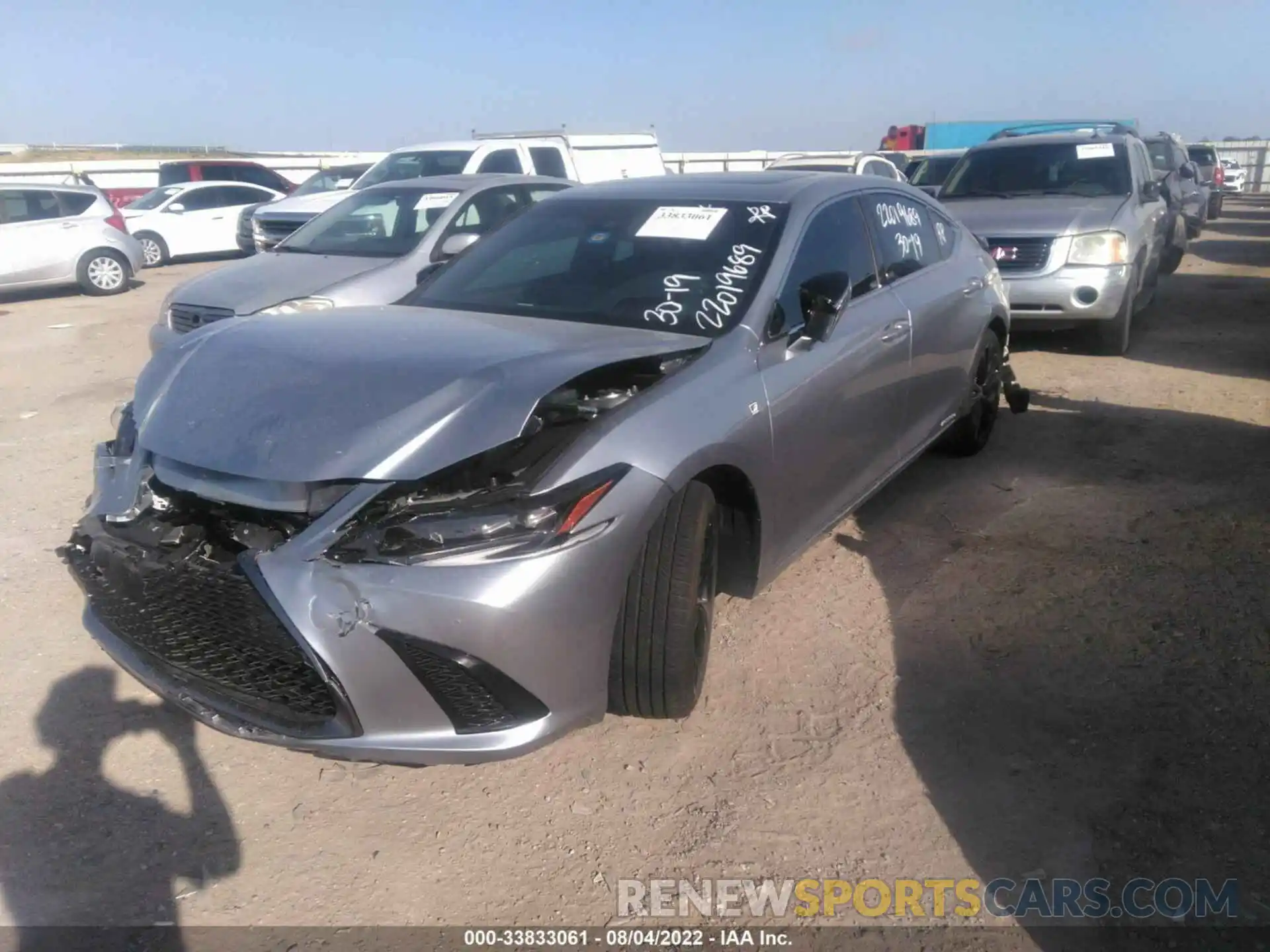 2 Photograph of a damaged car 58AGA1C10NU022011 LEXUS ES 2022