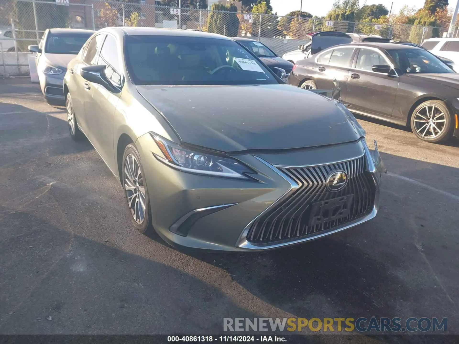 1 Photograph of a damaged car 58AD11D12MU004366 LEXUS ES 250 2021