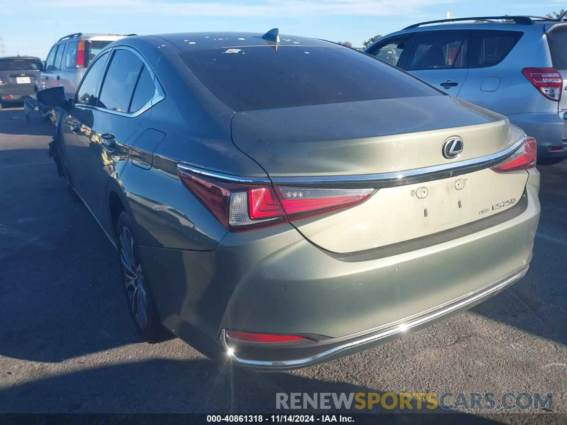 3 Photograph of a damaged car 58AD11D12MU004366 LEXUS ES 250 2021