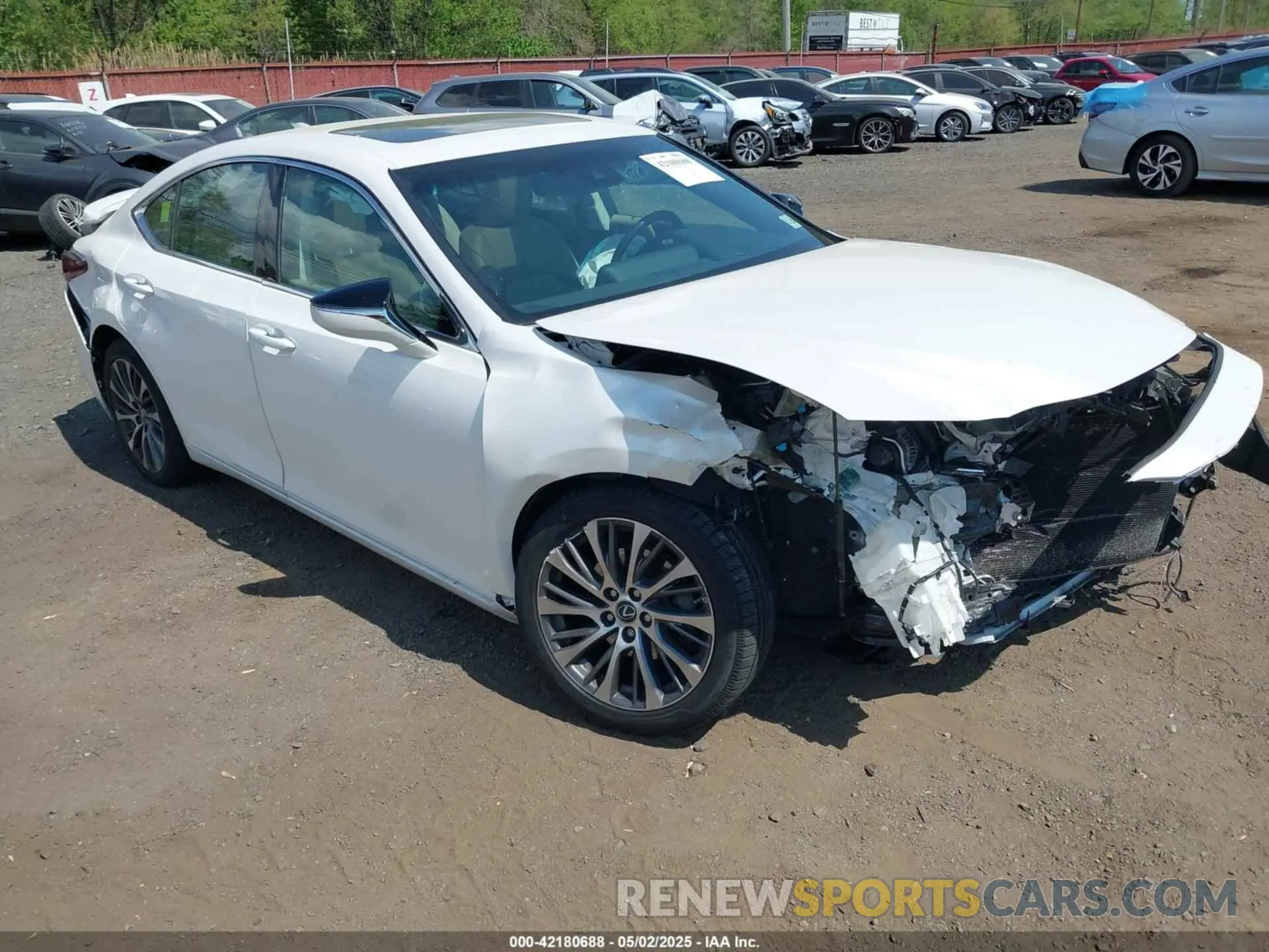 1 Photograph of a damaged car 58AD11D17MU005321 LEXUS ES 250 2021