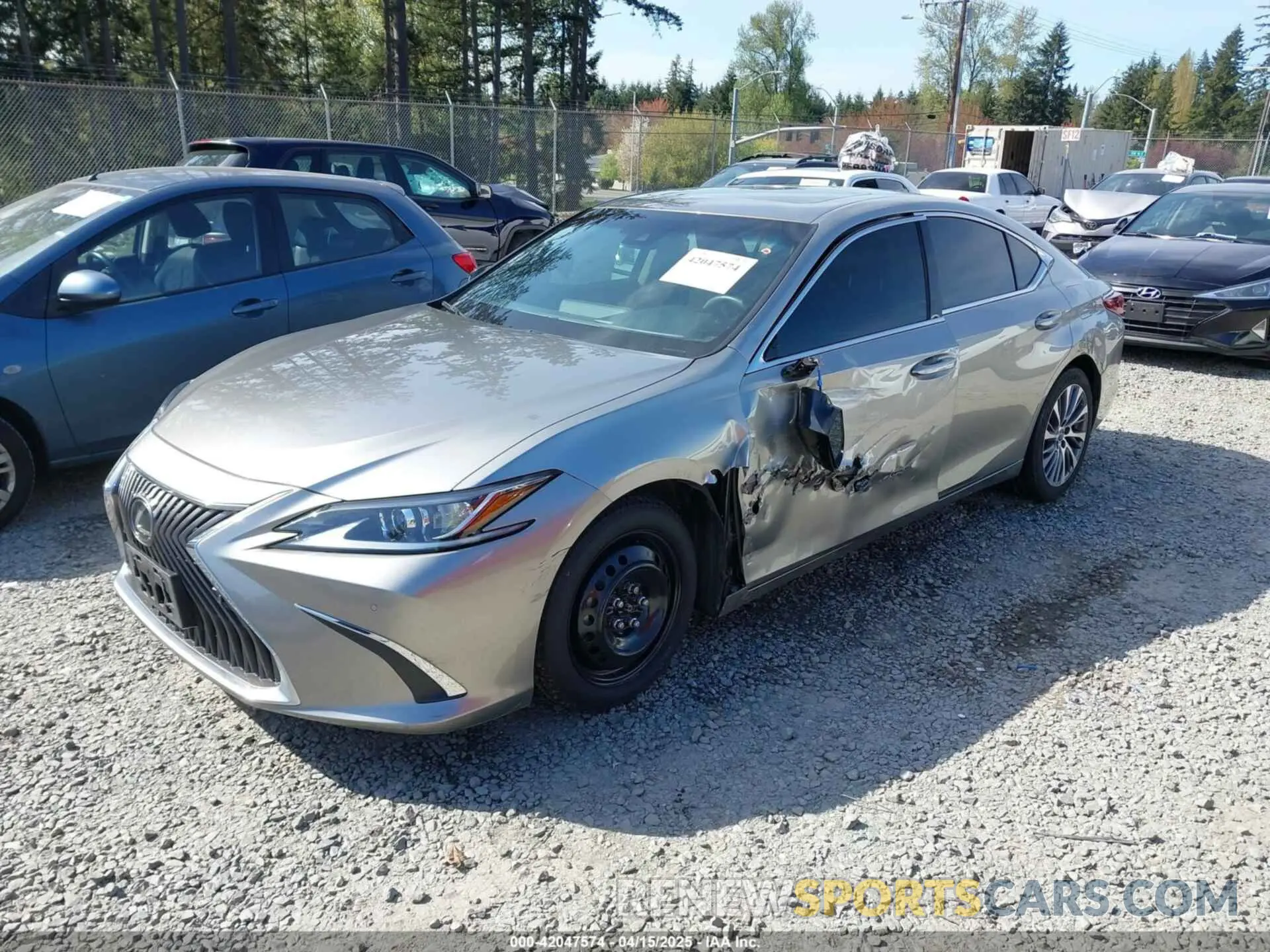 2 Photograph of a damaged car 58AD11D19MU003070 LEXUS ES 250 2021