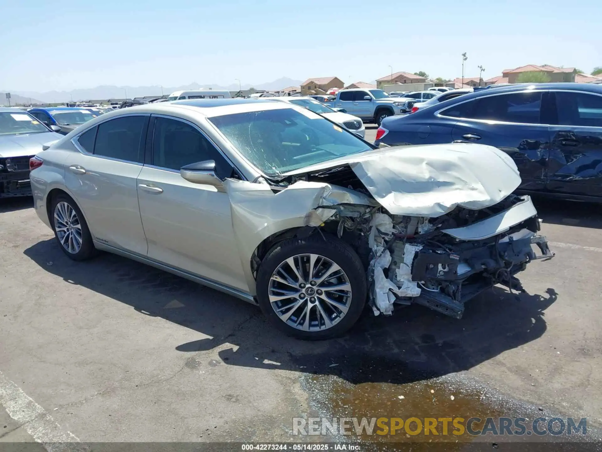 1 Photograph of a damaged car 58AB21B15KU002342 LEXUS ES 300H 2019