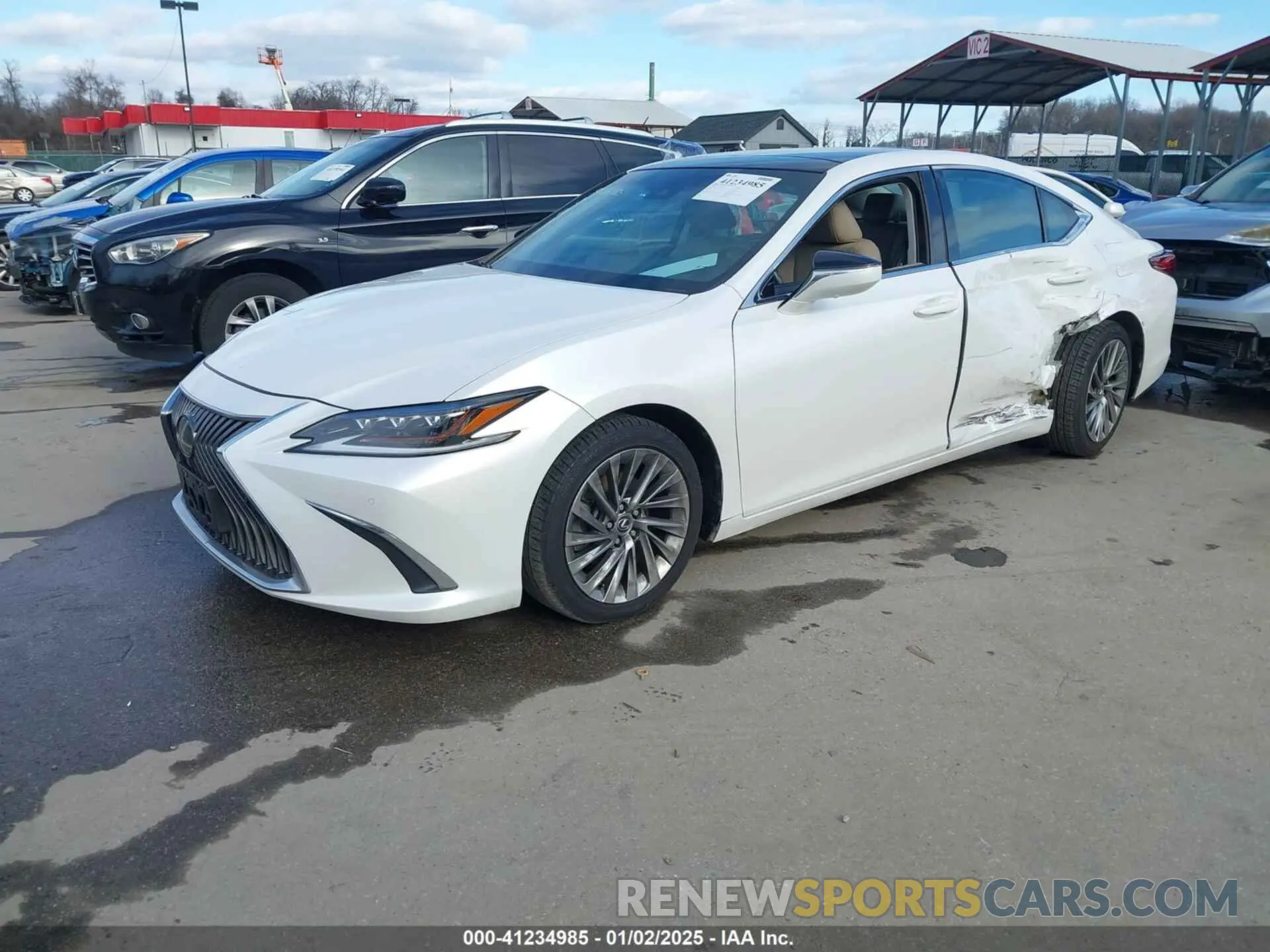 2 Photograph of a damaged car 58ABZ1B11KU020297 LEXUS ES 350 2019