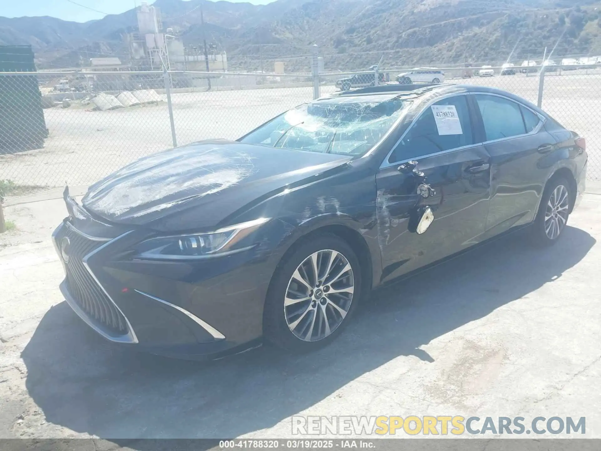 2 Photograph of a damaged car 58ABZ1B11KU026522 LEXUS ES 350 2019