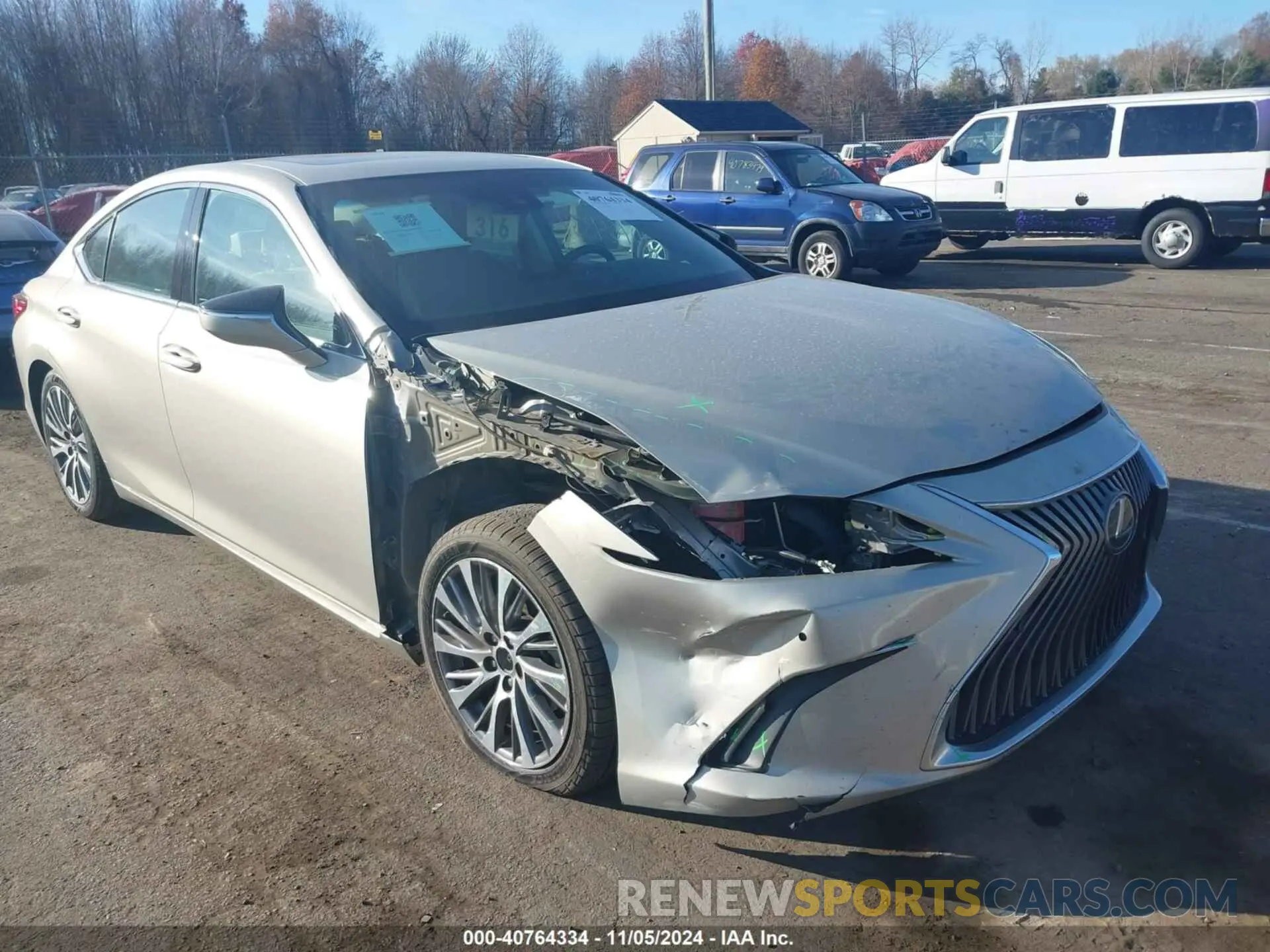 1 Photograph of a damaged car 58ABZ1B14KU018186 LEXUS ES 350 2019