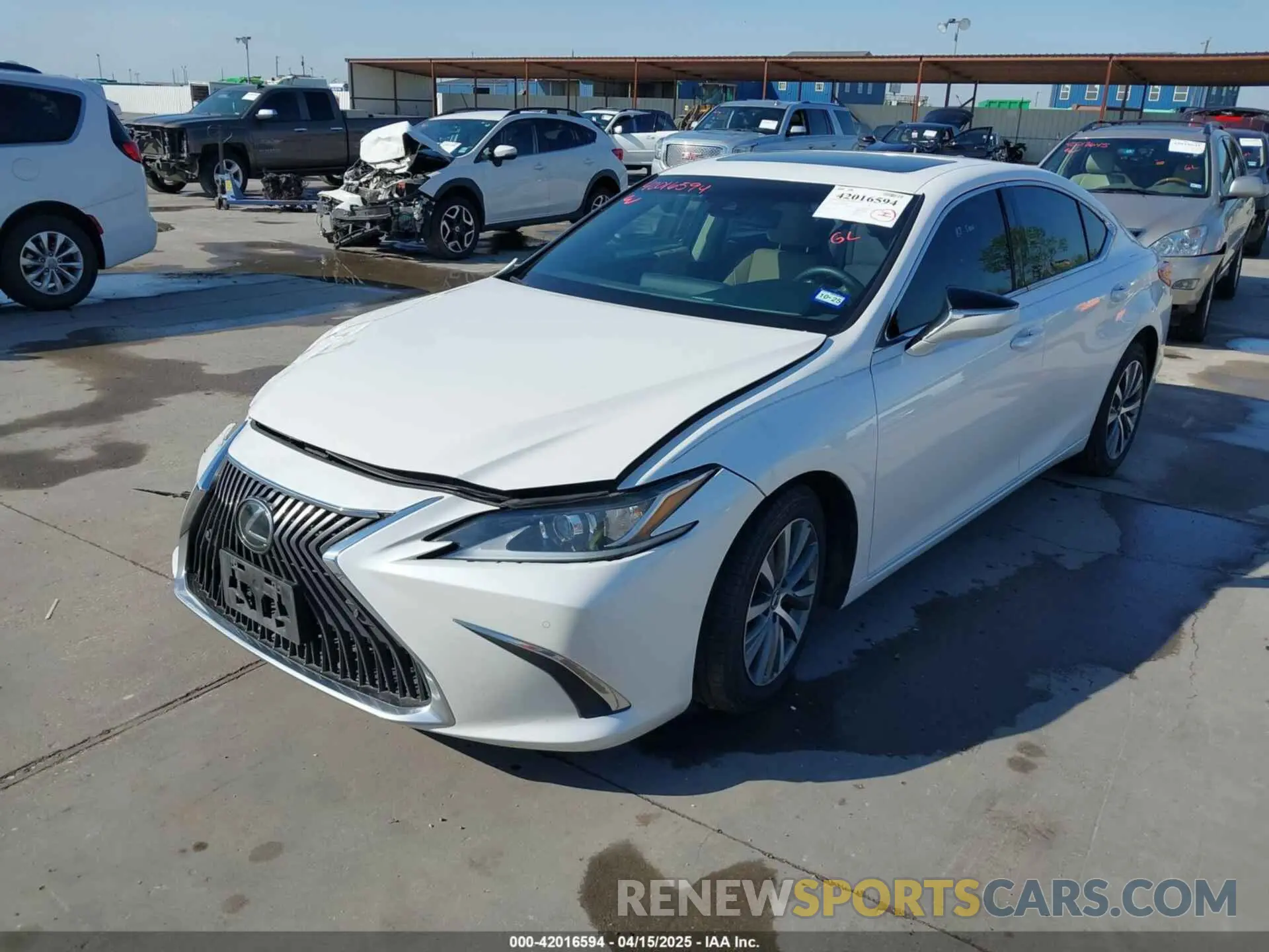 2 Photograph of a damaged car 58ABZ1B14KU034209 LEXUS ES 350 2019