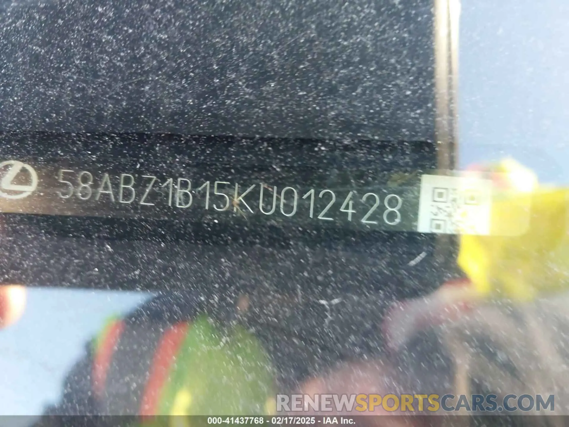 9 Photograph of a damaged car 58ABZ1B15KU012428 LEXUS ES 350 2019