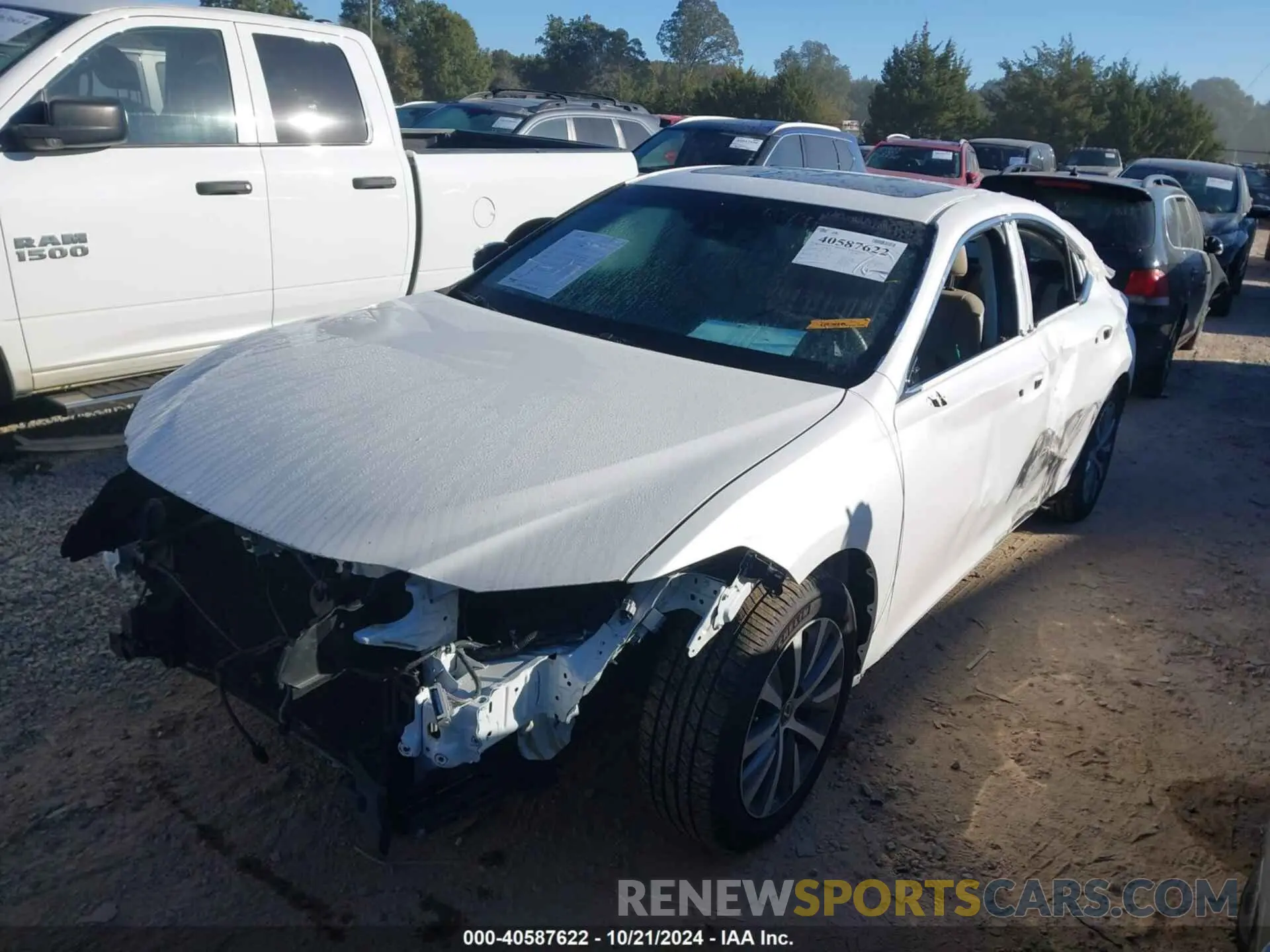 2 Photograph of a damaged car 58ABZ1B15KU045476 LEXUS ES 350 2019