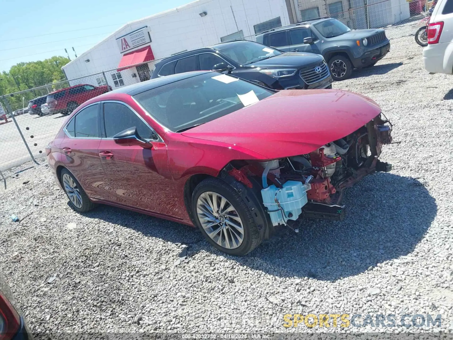 1 Photograph of a damaged car 58ABZ1B16KU011174 LEXUS ES 350 2019