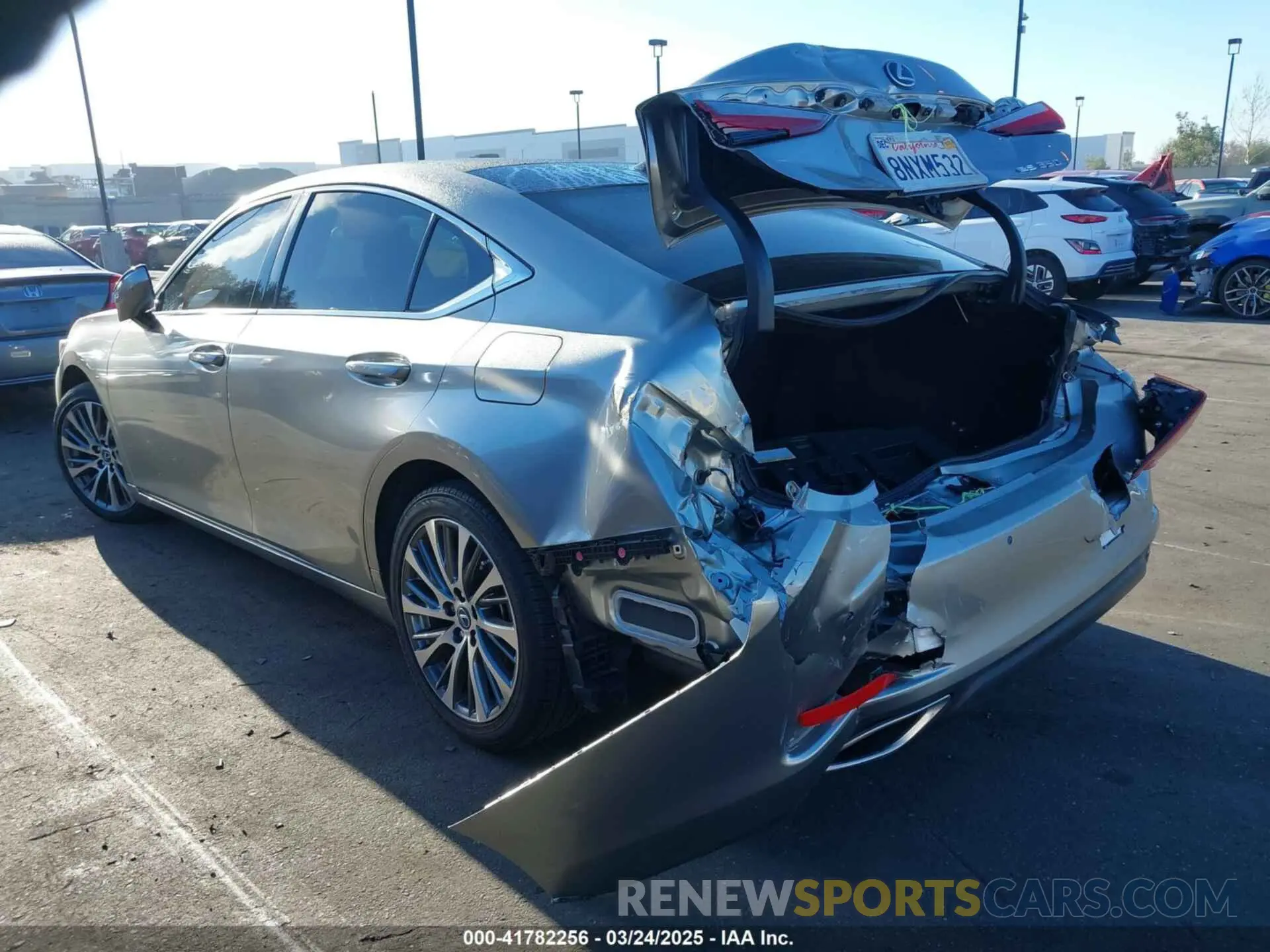 3 Photograph of a damaged car JTHBZ1B17K2004045 LEXUS ES 350 2019