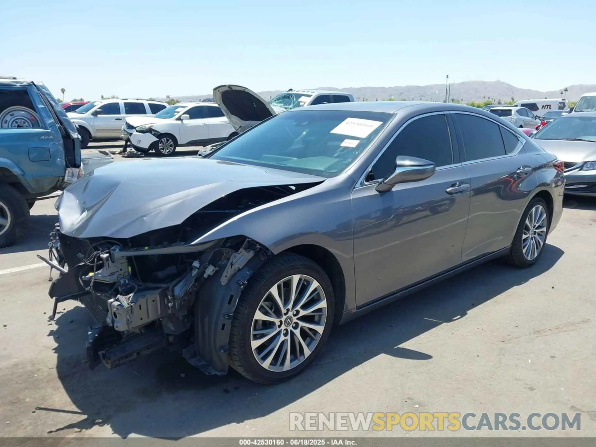 2 Photograph of a damaged car 58ADZ1B19LU056460 LEXUS ES 350 2020