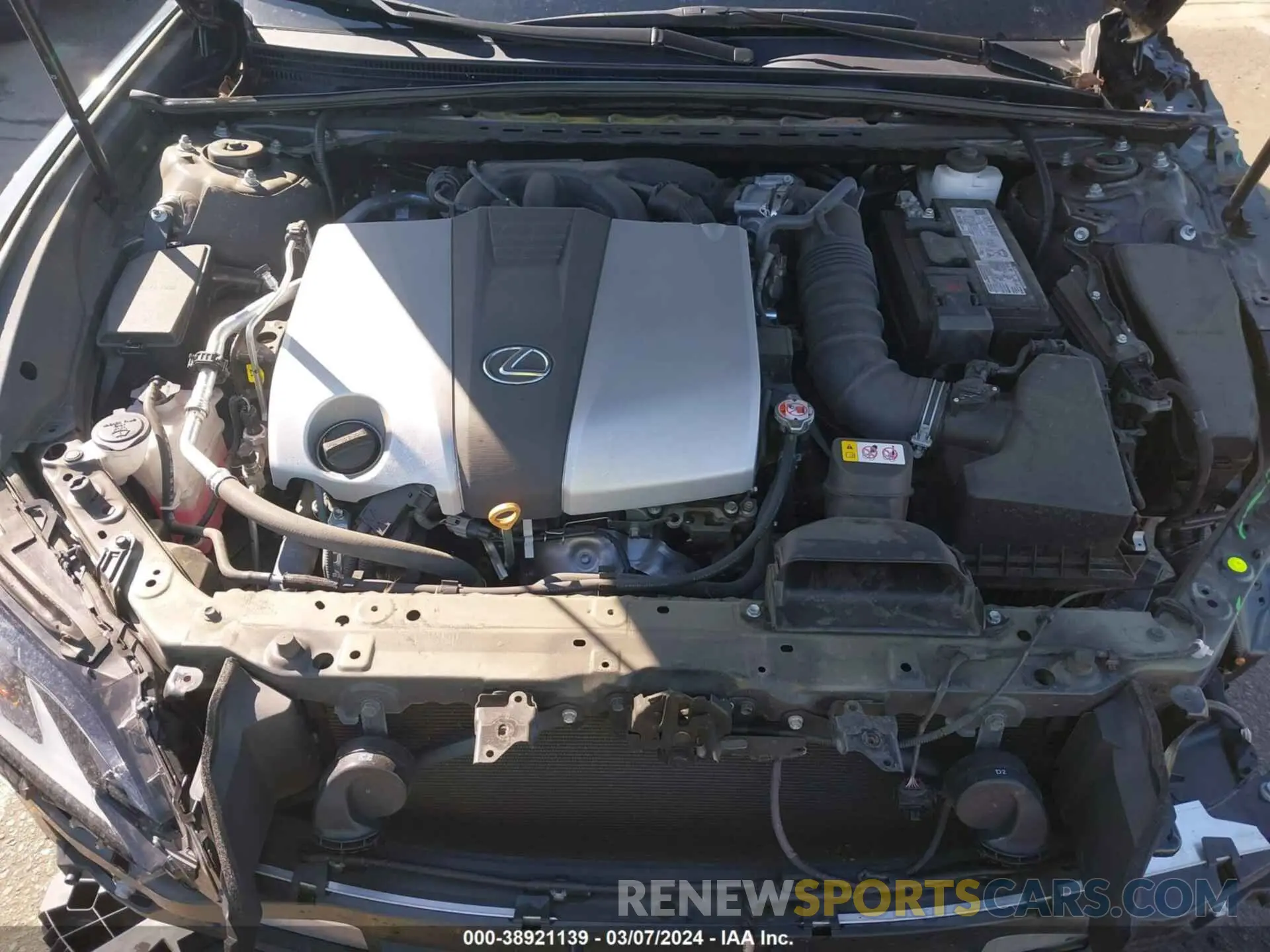 10 Photograph of a damaged car 58AGZ1B10MU109433 LEXUS ES 350 2021