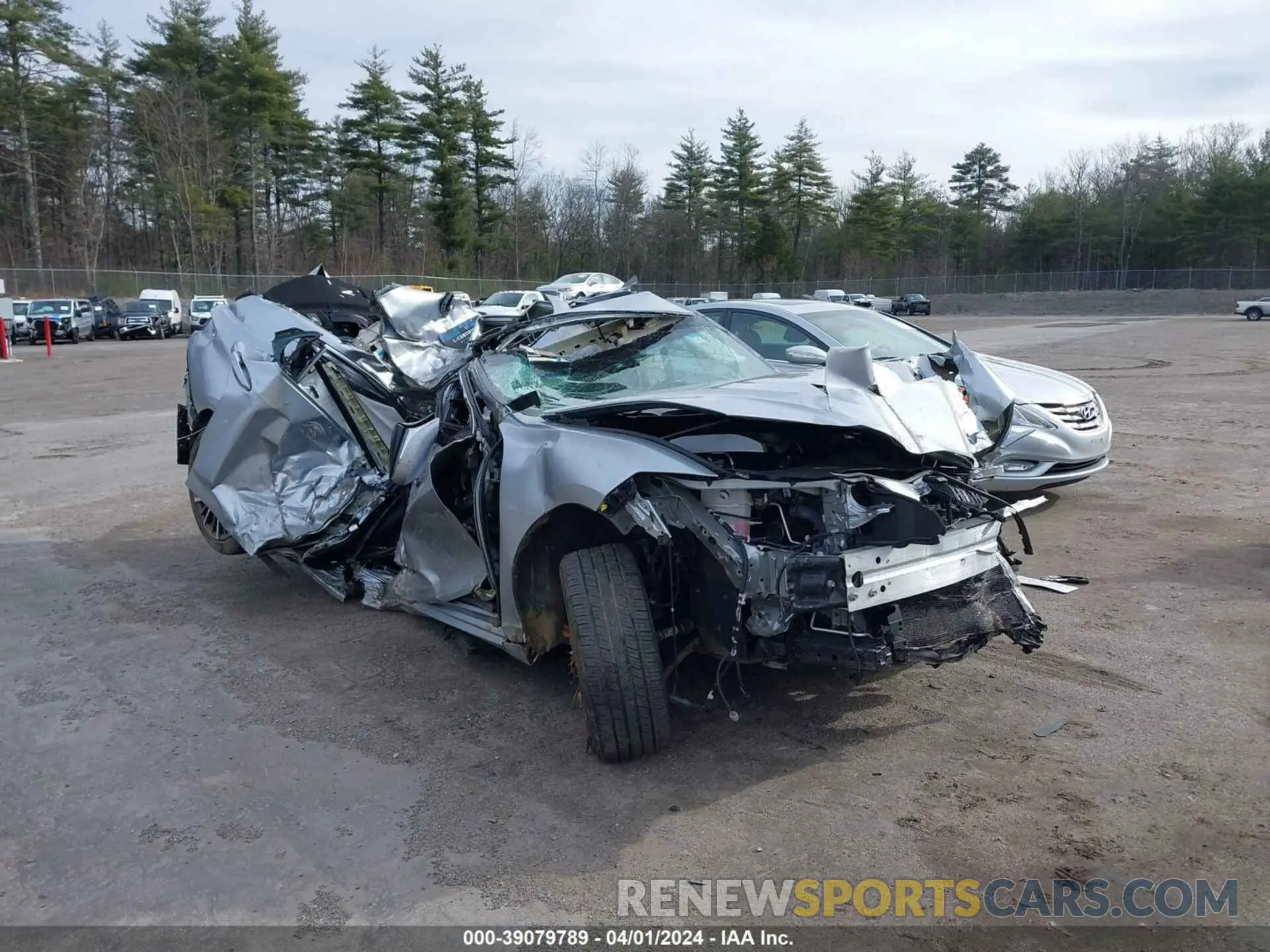 1 Photograph of a damaged car 58ADZ1B14NU116275 LEXUS ES 350 2022