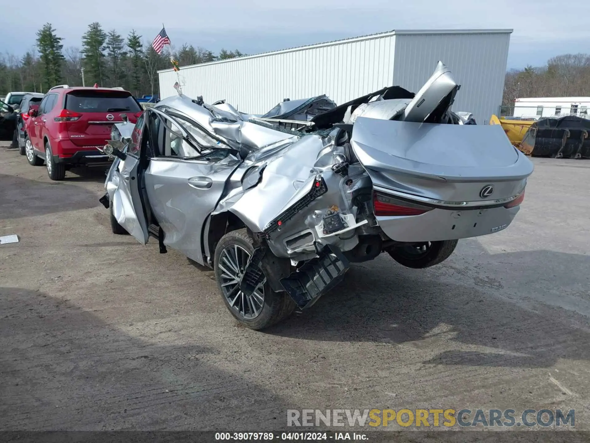 3 Photograph of a damaged car 58ADZ1B14NU116275 LEXUS ES 350 2022