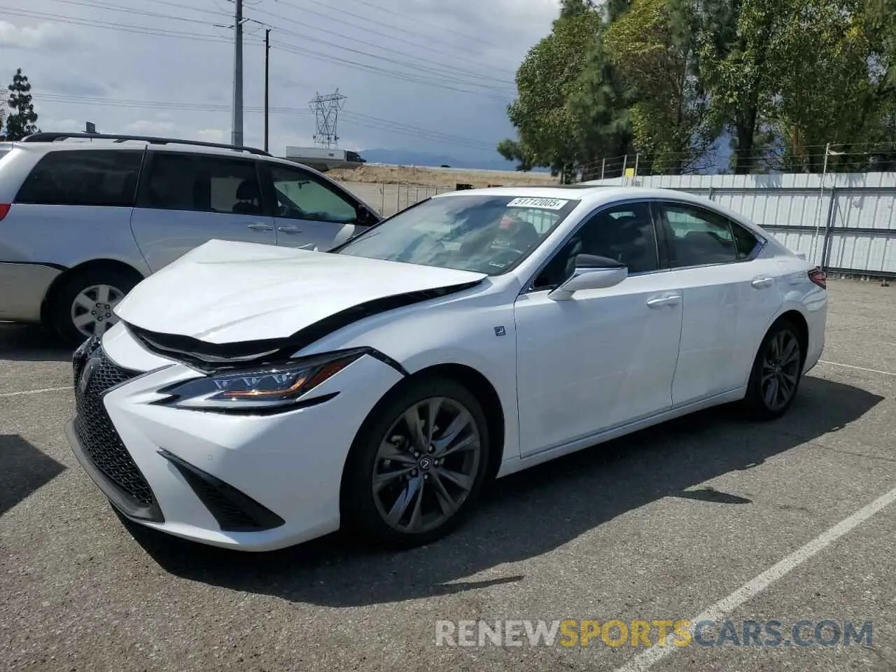 1 Photograph of a damaged car 58AGZ1B10LU079493 LEXUS ES 350 F S 2020