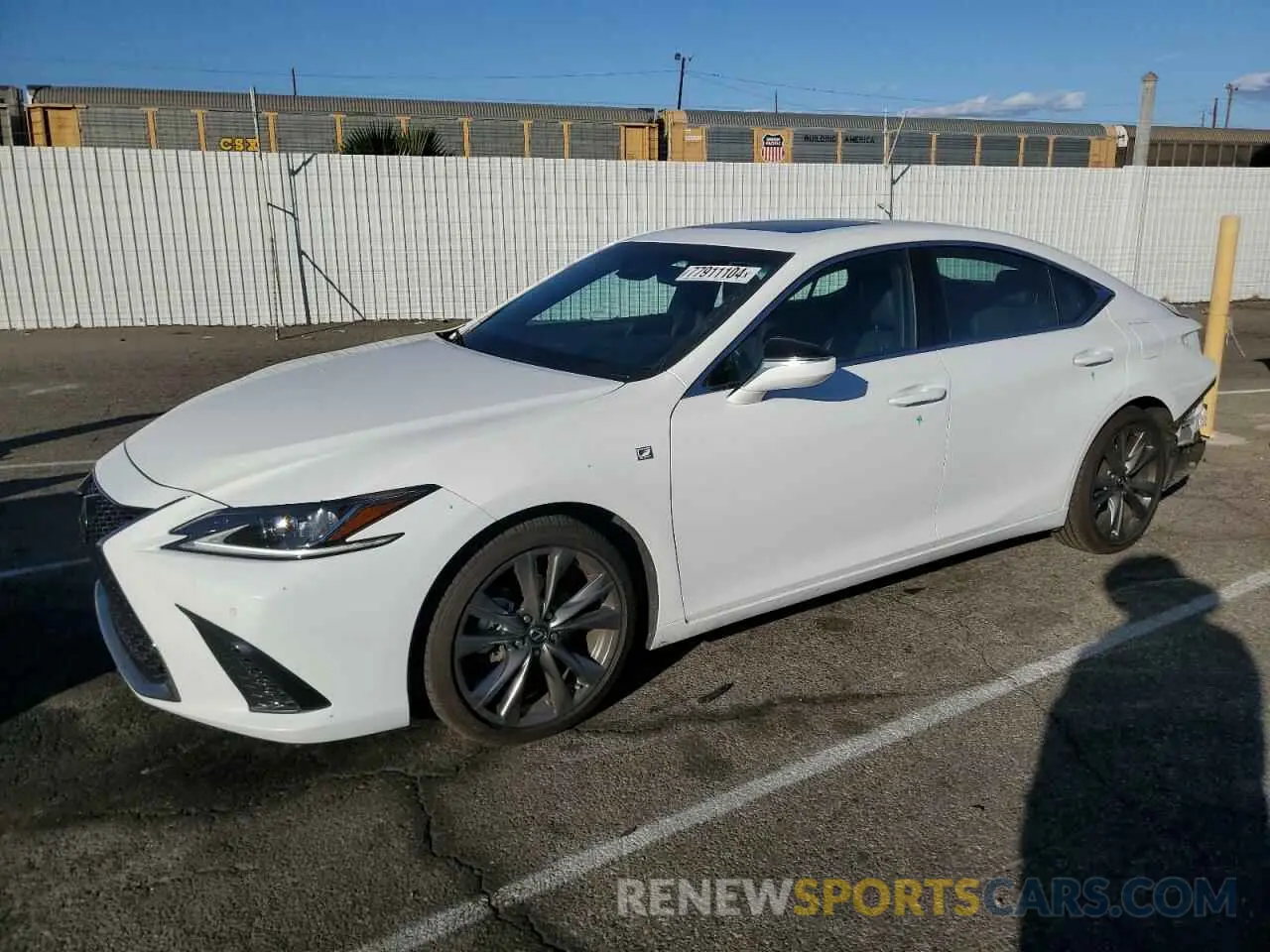 1 Photograph of a damaged car 58AGZ1B18LU060190 LEXUS ES 350 F S 2020