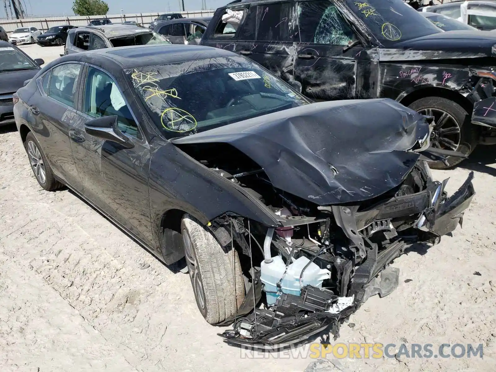 1 Photograph of a damaged car 58AD11D12MU003282 LEXUS ES250 2021