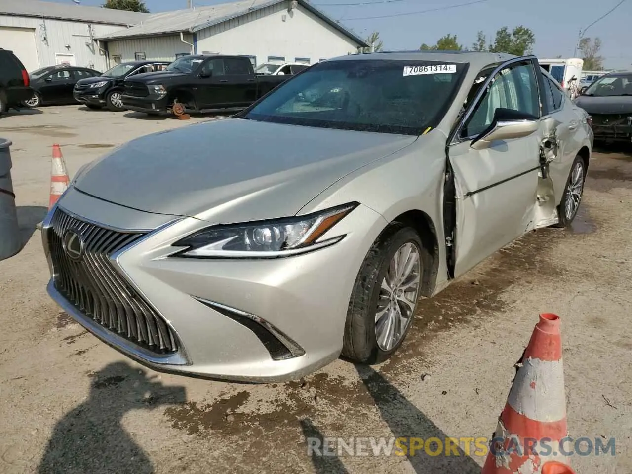 1 Photograph of a damaged car 58AD11D12MU003377 LEXUS ES250 2021